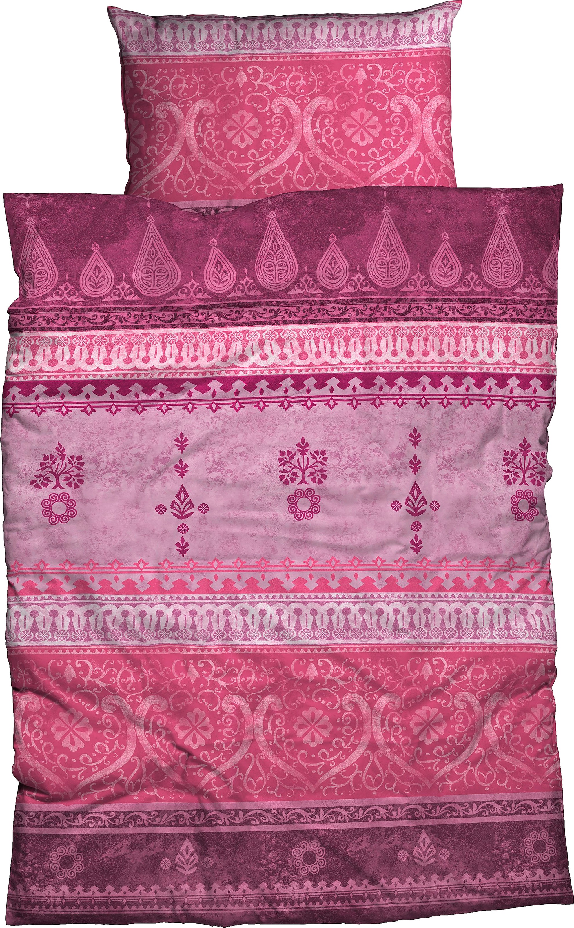 CASATEX Bettwäsche "Indi" 2 Stk. romantisch, orientalisch, weich und gemütlich