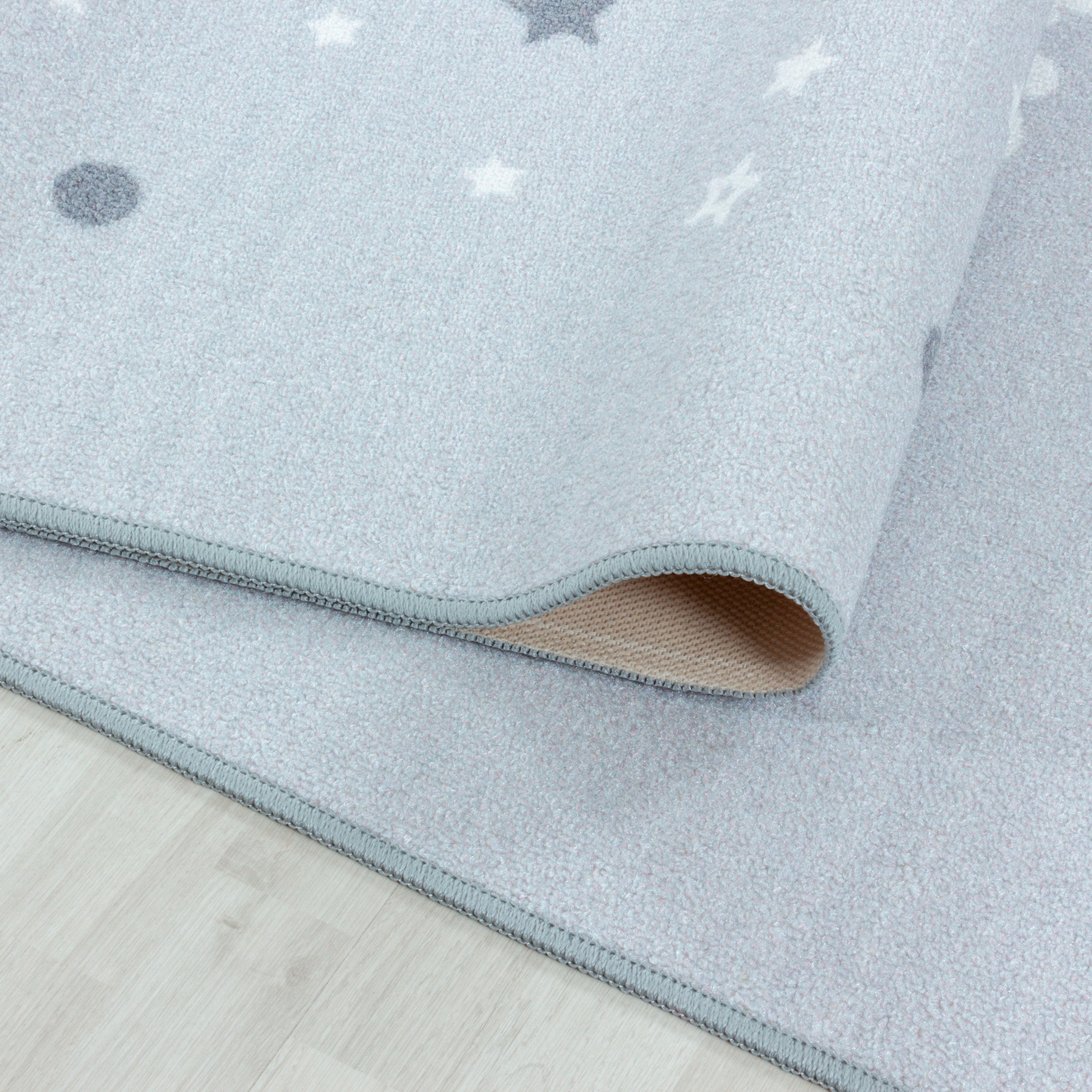 Ayyildiz Teppiche Kinderteppich »PLAY 2901«, rechteckig, 6 mm Höhe, robuster Kurflor, Stern Motiv, Kinderzimmer