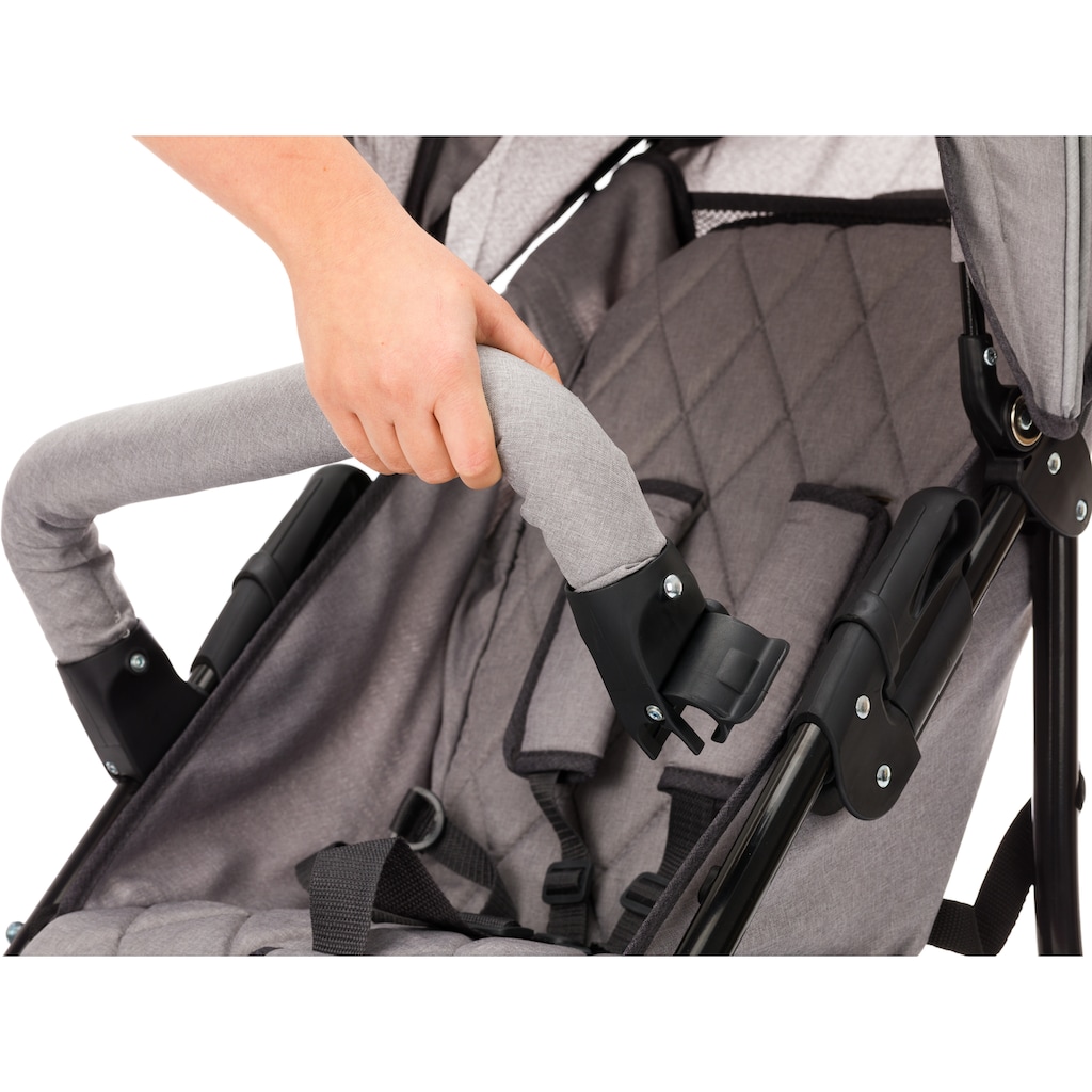 Fillikid Sport-Kinderwagen »Jogger, hellgrau melange«, 15 kg