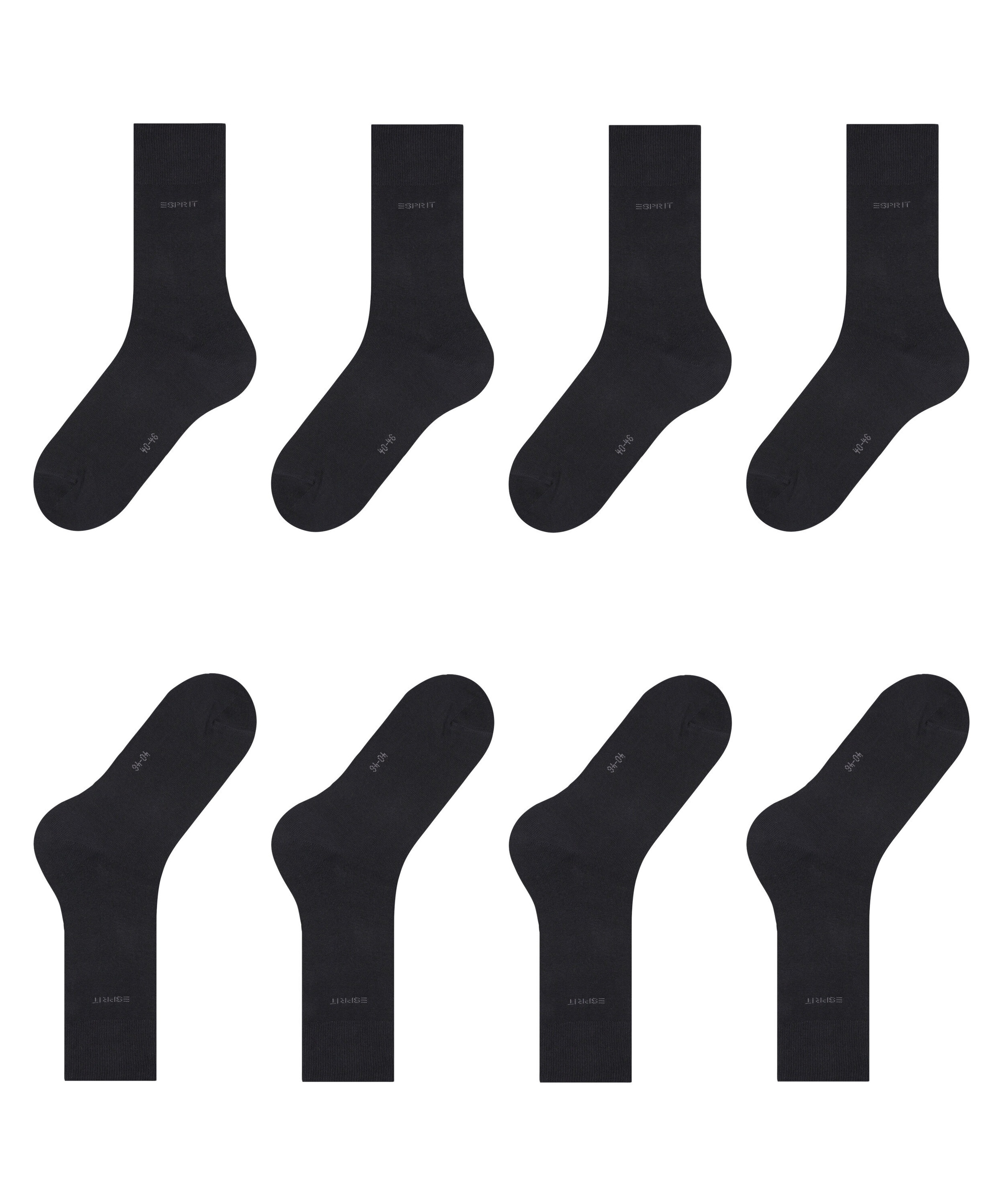 Esprit Socken »Solid« uni Socken, Basic Vorteilspack, wadenhoch