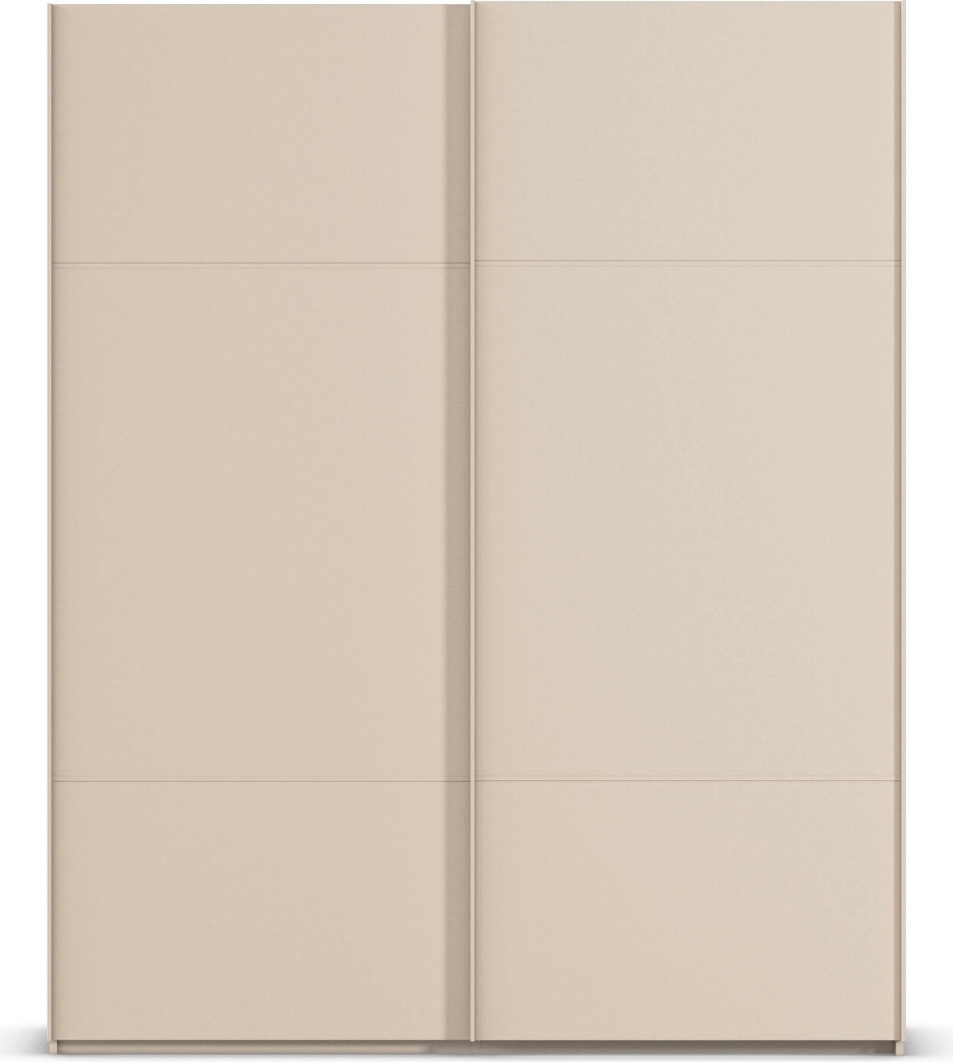 rauch Schwebetürenschrank »Kleiderschrank Schrank Garderobe Schlafzimmerschrank SCALE-TRIO«, edle dreigeteilte Front, 2 Zierleisten in Griff-Farbe MADE IN GERMANY