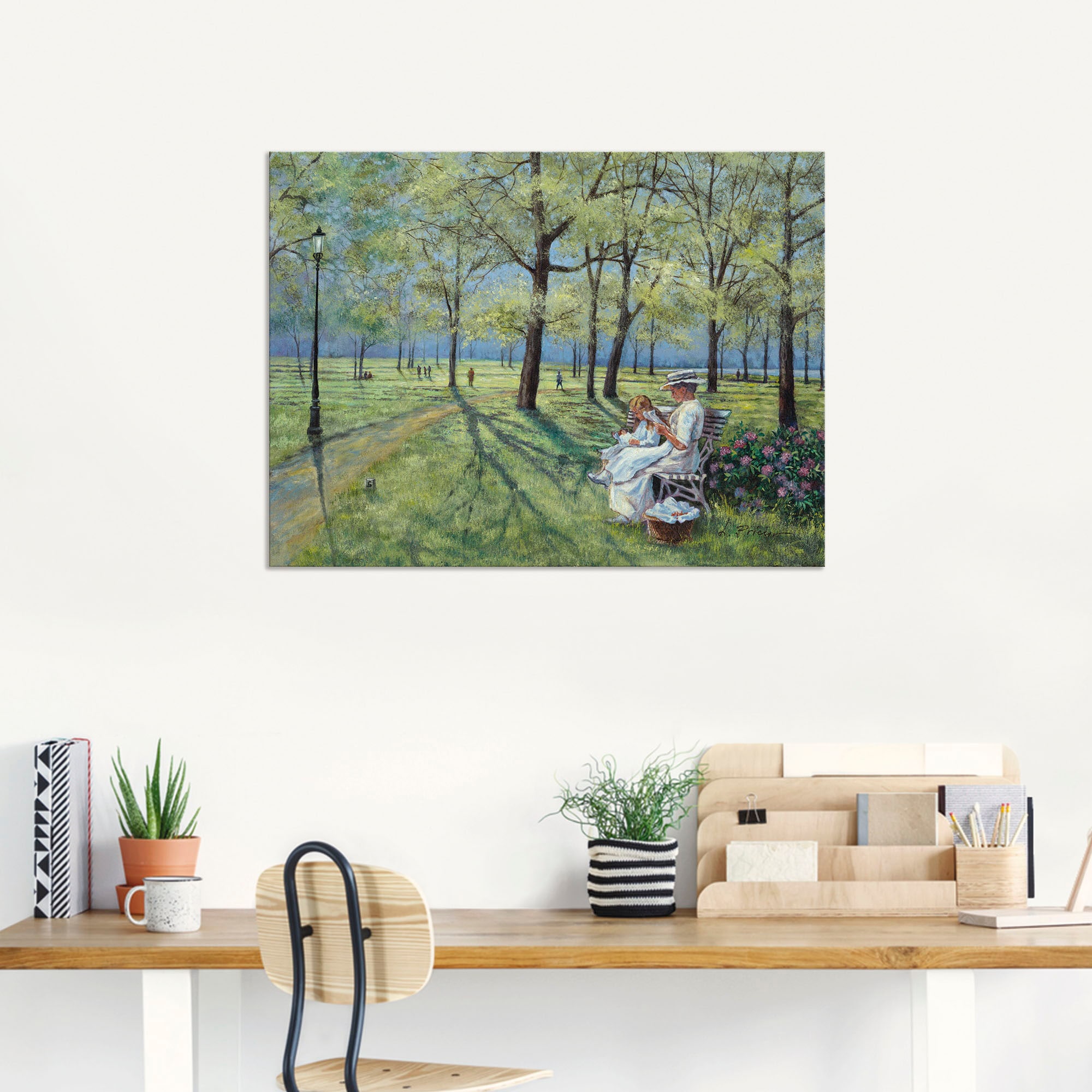 Artland Wandbild »Im Park«, Wiesen & Bäume, (1 St.), als Alubild, Outdoorbild, Leinwandbild in verschied. Größen