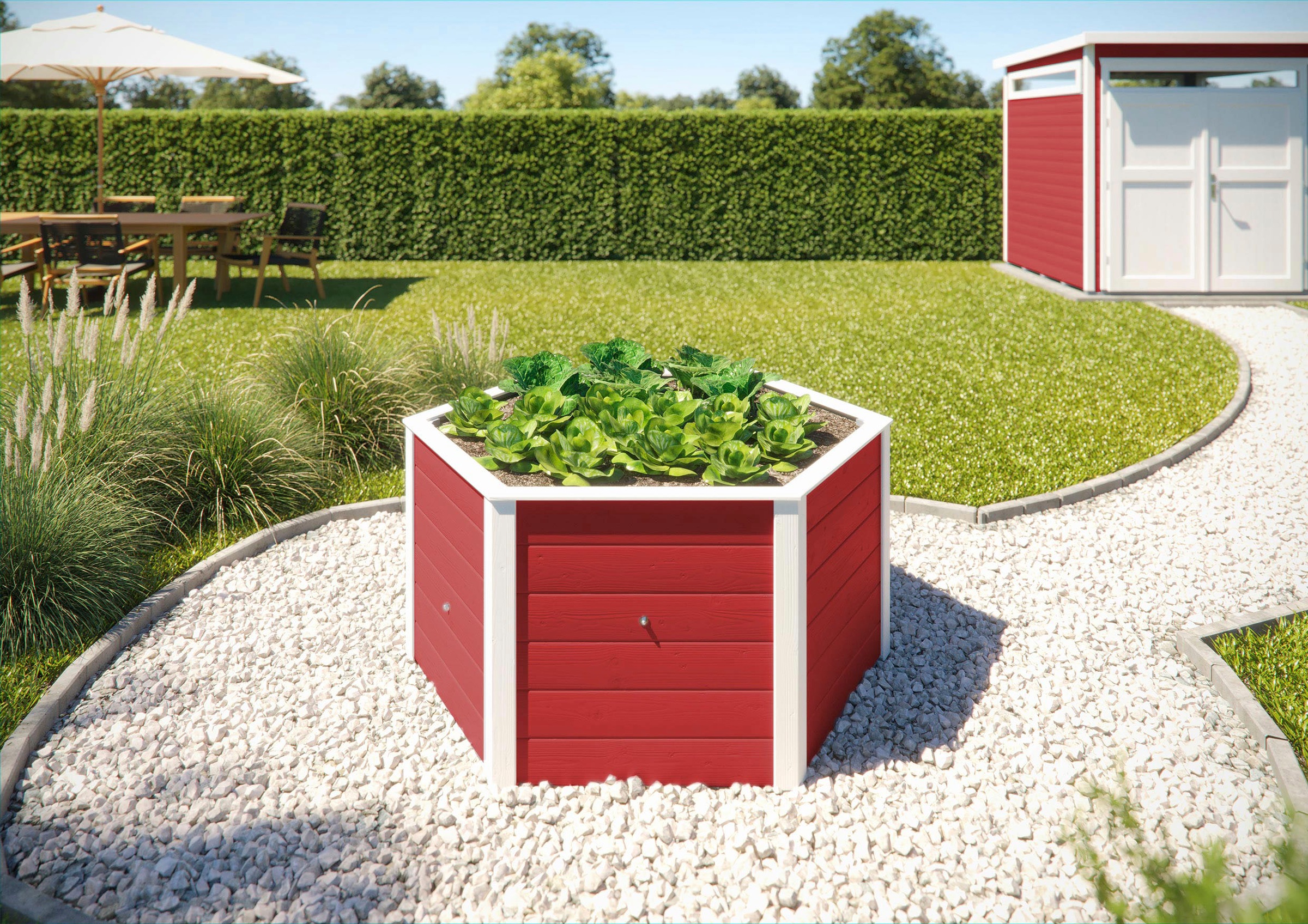 weka Hochbeet »Elementhochbeet 6-Eck«, 6-Eck, BxTxH: 120x120x68,5 cm
