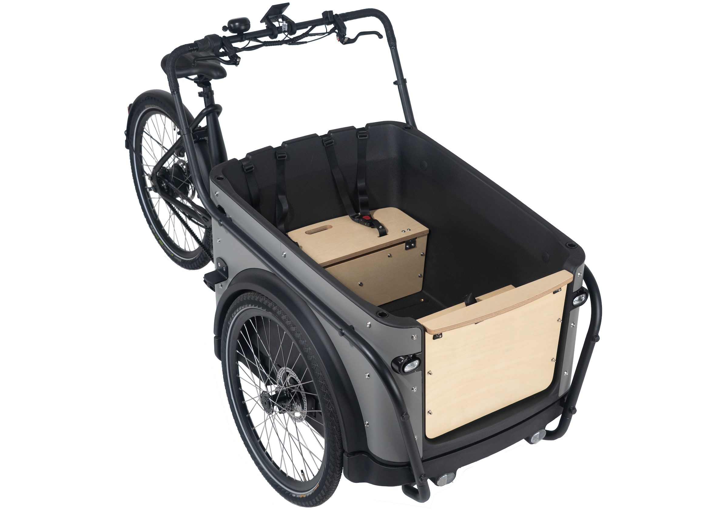 Royal Cargo Bikes »Cargo 3W Premium Plus 17,5Ah / 630 Wh 24 / 26 Zoll mit Riemenantrieb« 0 Gang ENVIOLO NuVinci Schaltwerk Nabenschaltung Mittelmotor 250 W