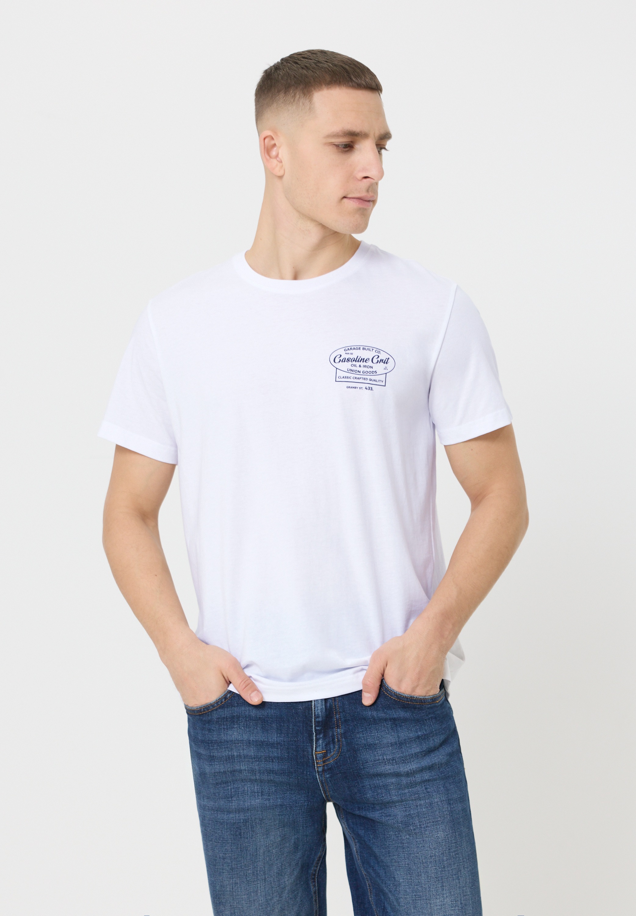 STREET ONE MEN T-Shirt im soften Baumwoll-Mix