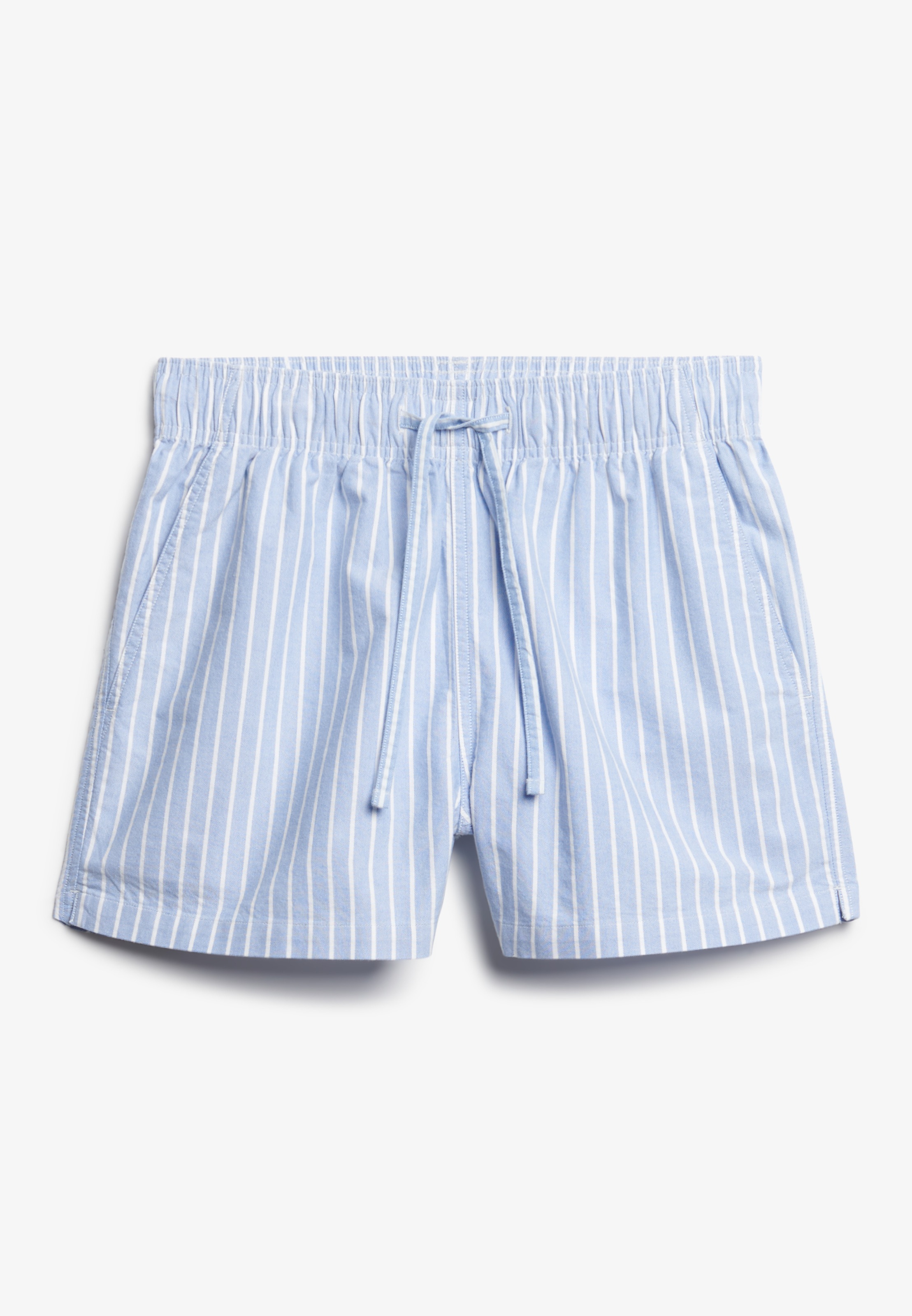 Superdry Stripe Elastic Shorts Blue Stripe Womens 3