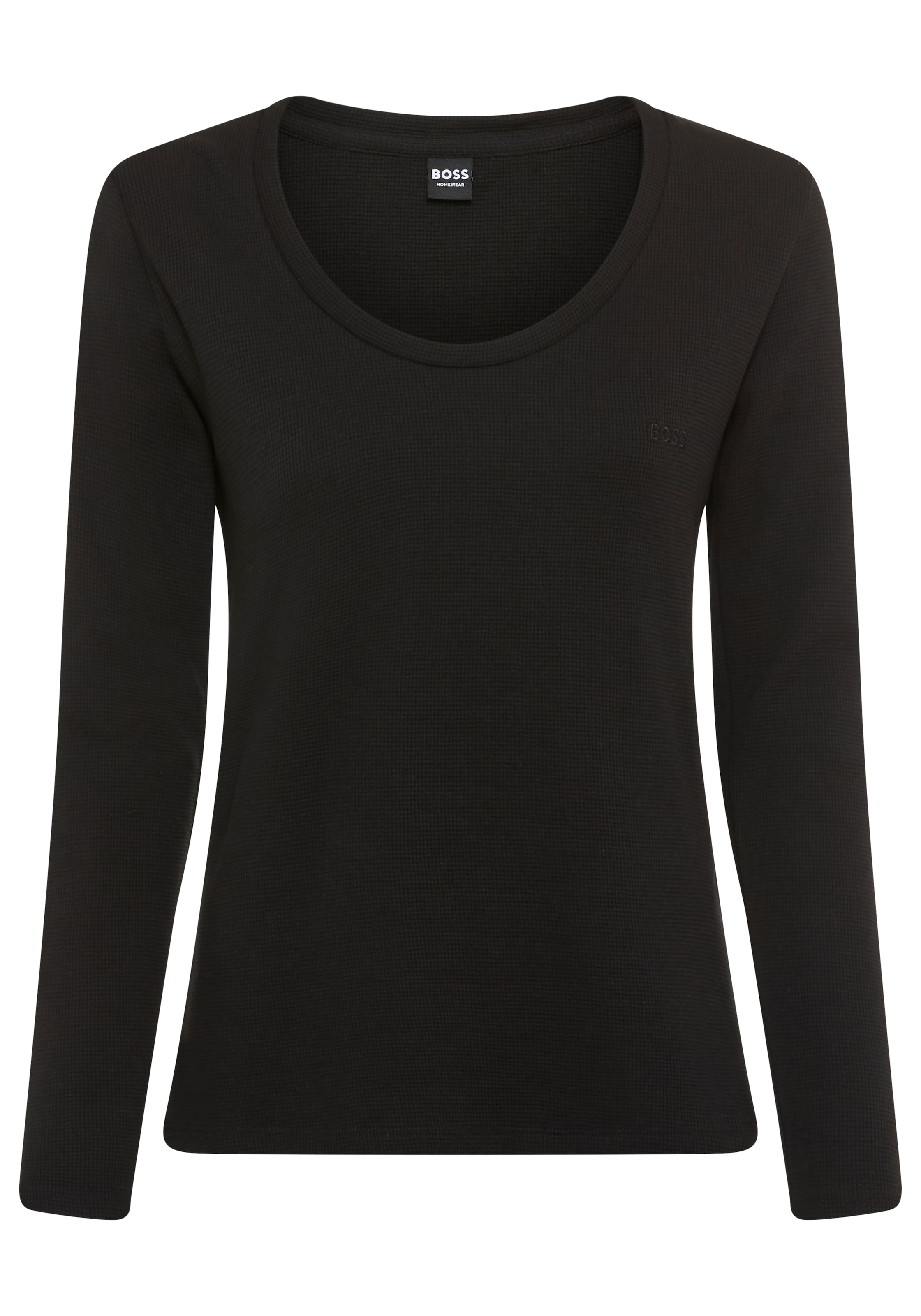 BOSS Langarmshirt "Waffle", Schlaf-Top, Waffelstruktur, aus Baumwollmix günstig online kaufen