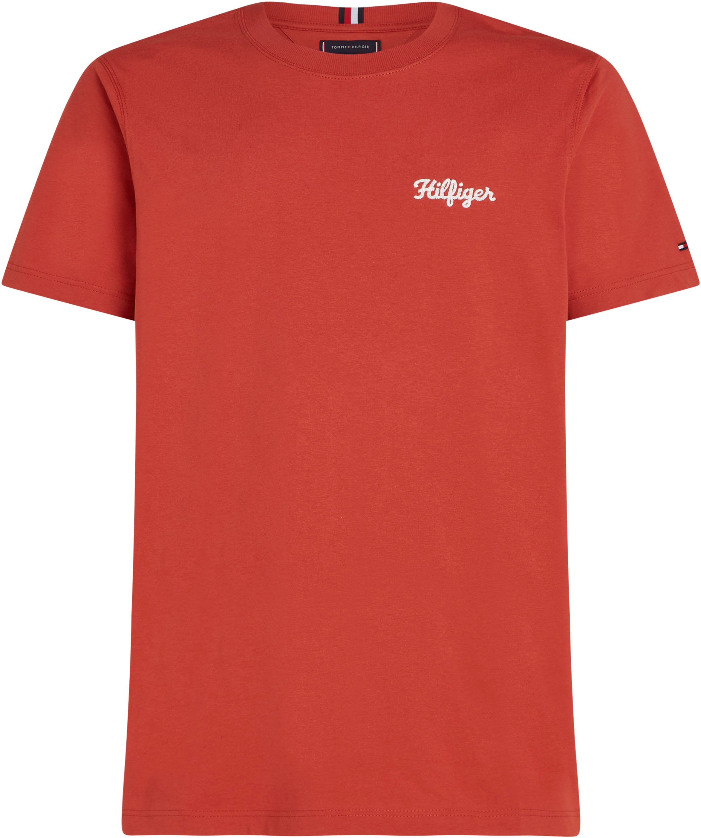 Tommy Hilfiger T-Shirt »HILFIGER CHAINSTITCH TEE«, mit Markenprint auf der Brust