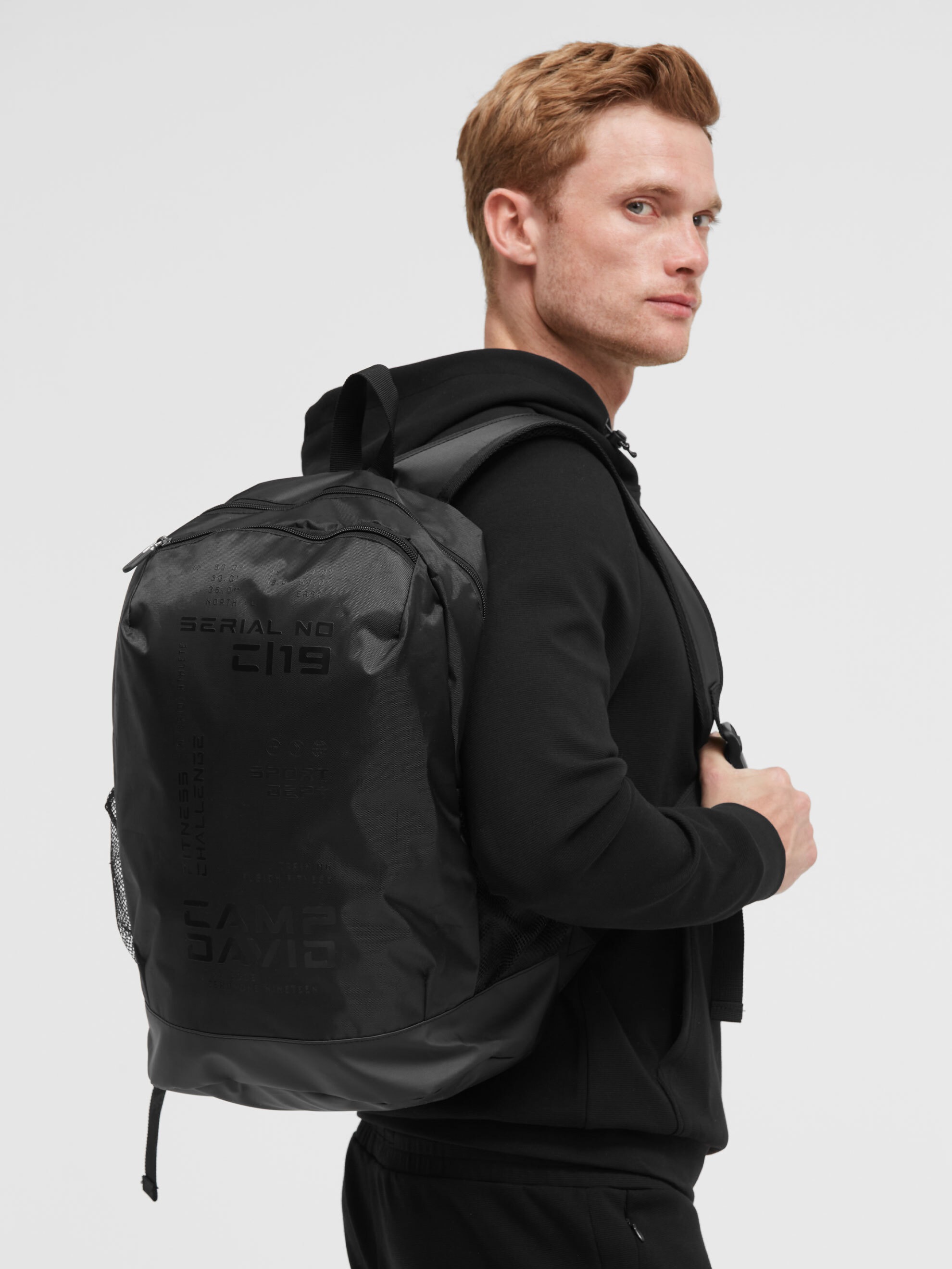 CAMP DAVID Herren Cityrucksack, schwarz, Kunstfaser, Rucksäcke