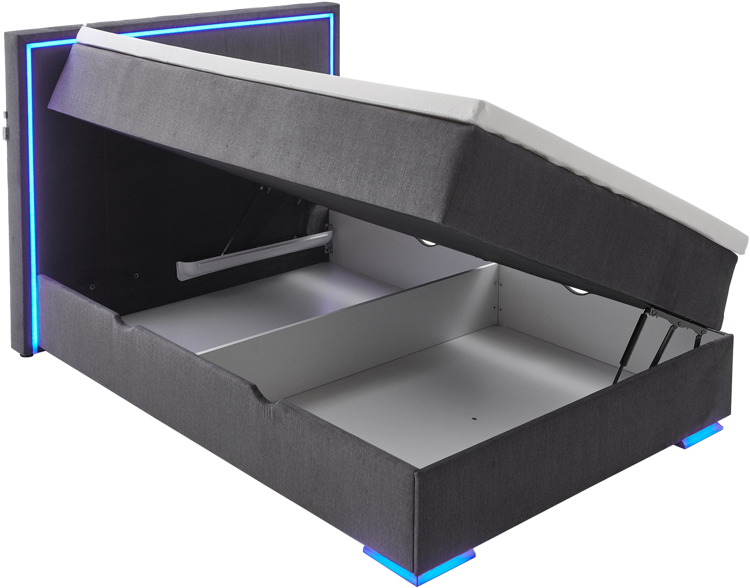 meise.möbel Boxspringbett »Colorado II«, inkl. LED-Beleuchtung & Topper