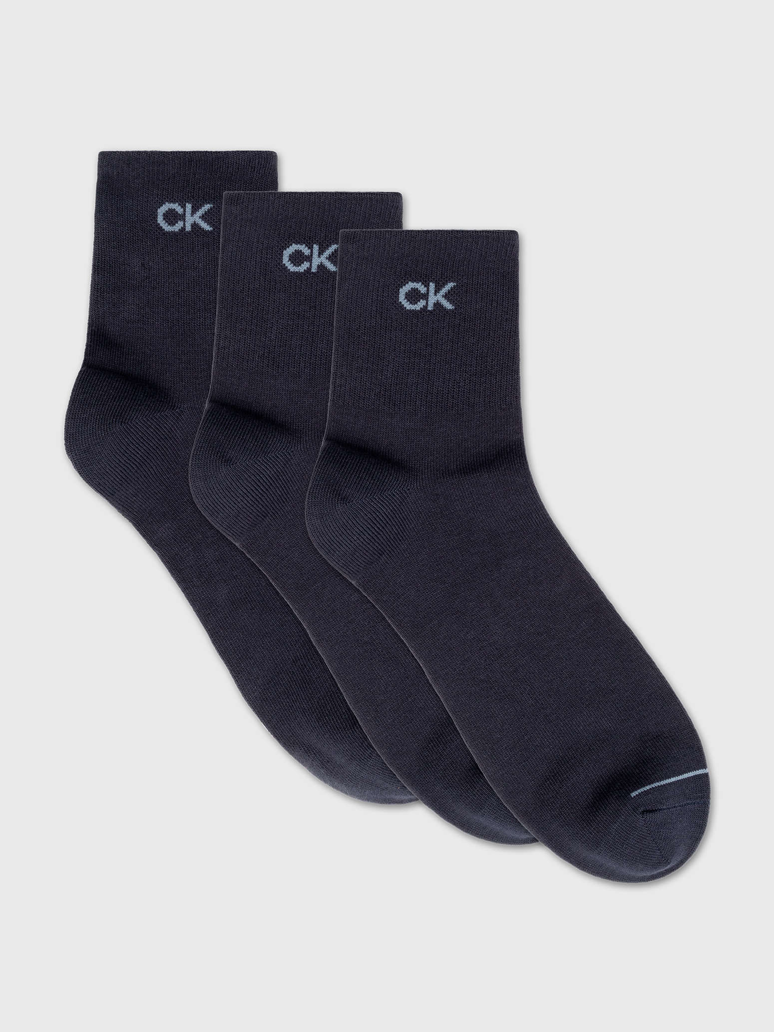 Calvin Klein Jeans Socken »CK MEN SHORT SOCK 3P«, (3 Paar), Mit flacher Zehennaht