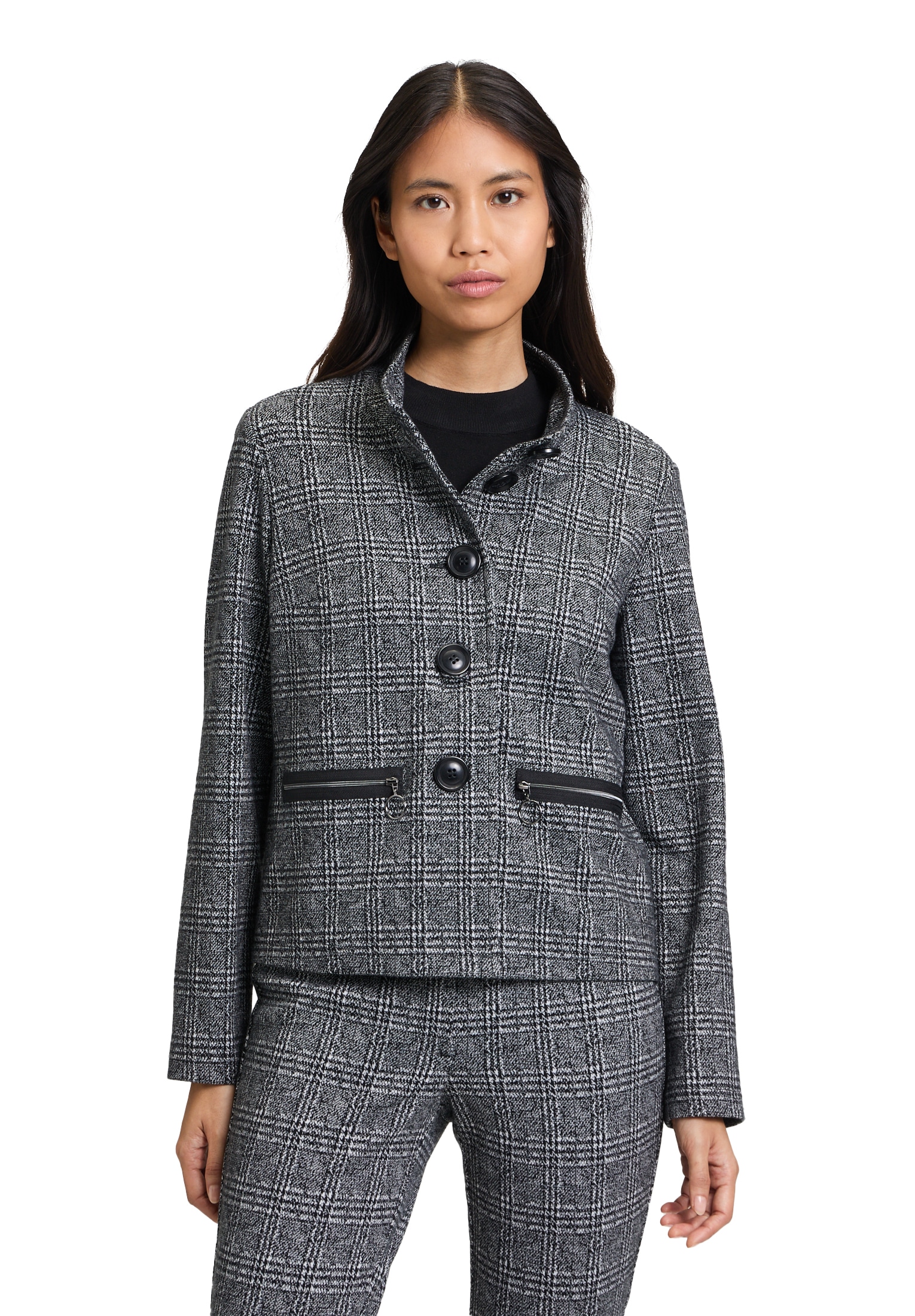 Betty Barclay Sweatjacke "Betty Barclay Damen Sweatjacke mit Stehkragen", M günstig online kaufen