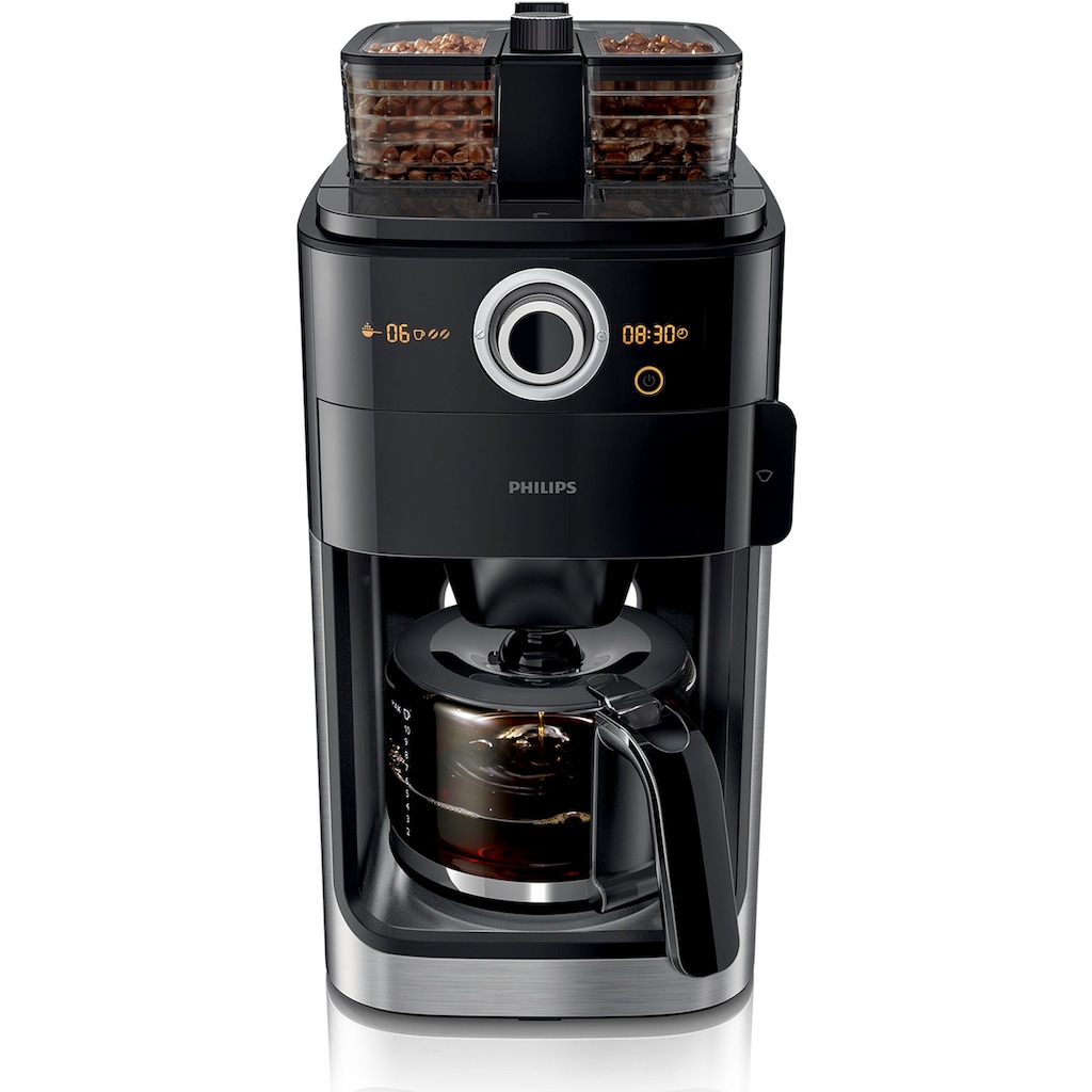 Philips Kaffeemaschine mit Mahlwerk »Grind & Brew HD7769/00«, 1,2 l Kaffeekanne