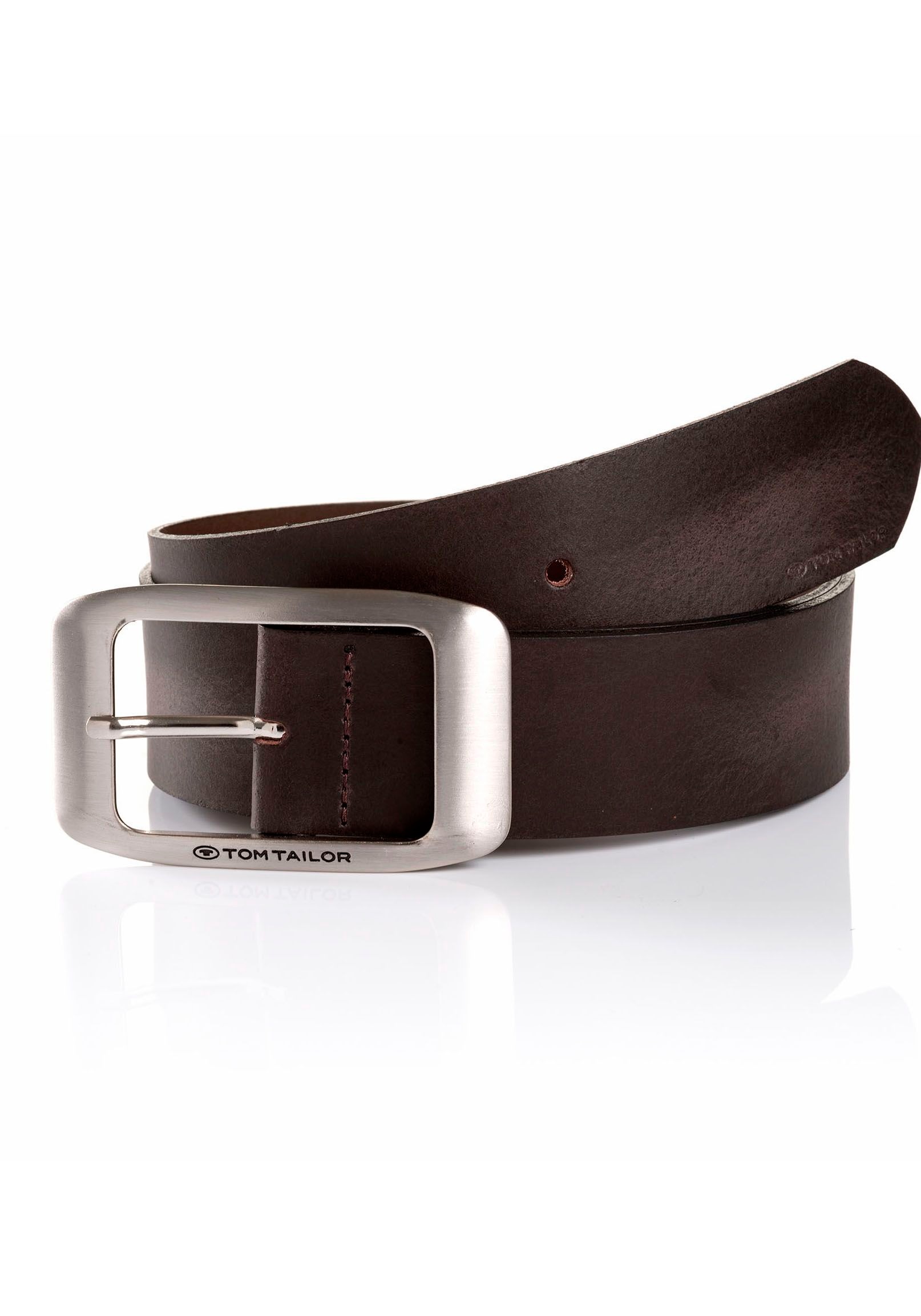 TOM TAILOR Ledergürtel "TTAMY" 1 Stk. tlg. 4 cm breiter Damengürtel, modisc günstig online kaufen