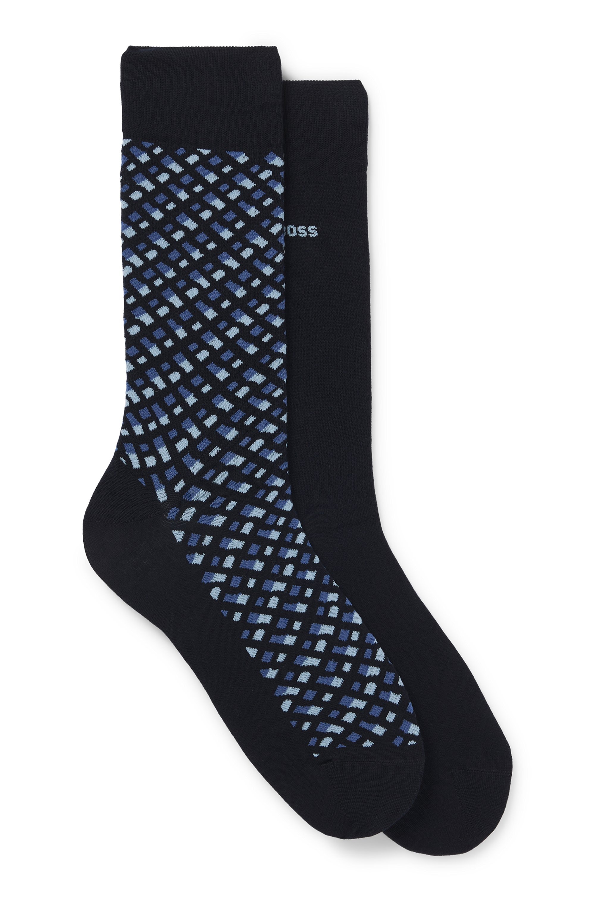 BOSS Socken "2P RS Monogram CC", (Packung, 2 Paar), mit Logo