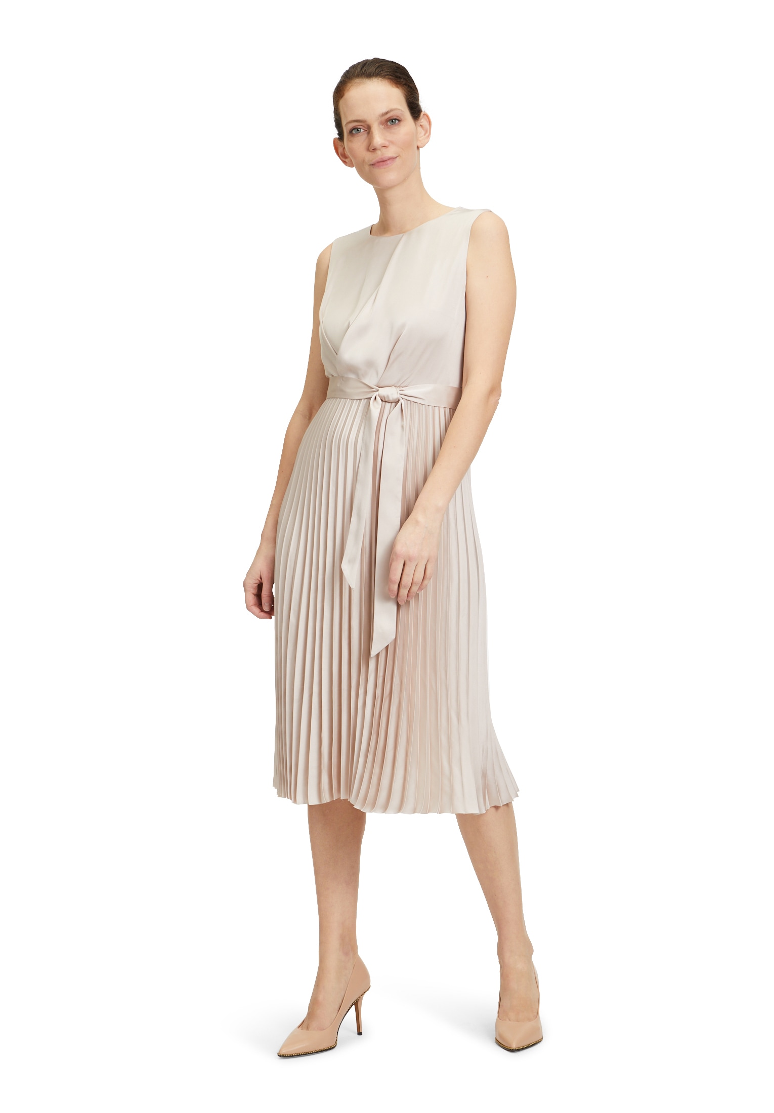 Betty&Co Midikleid "Betty & Co Midikleid mit Plissee", Plissee günstig online kaufen