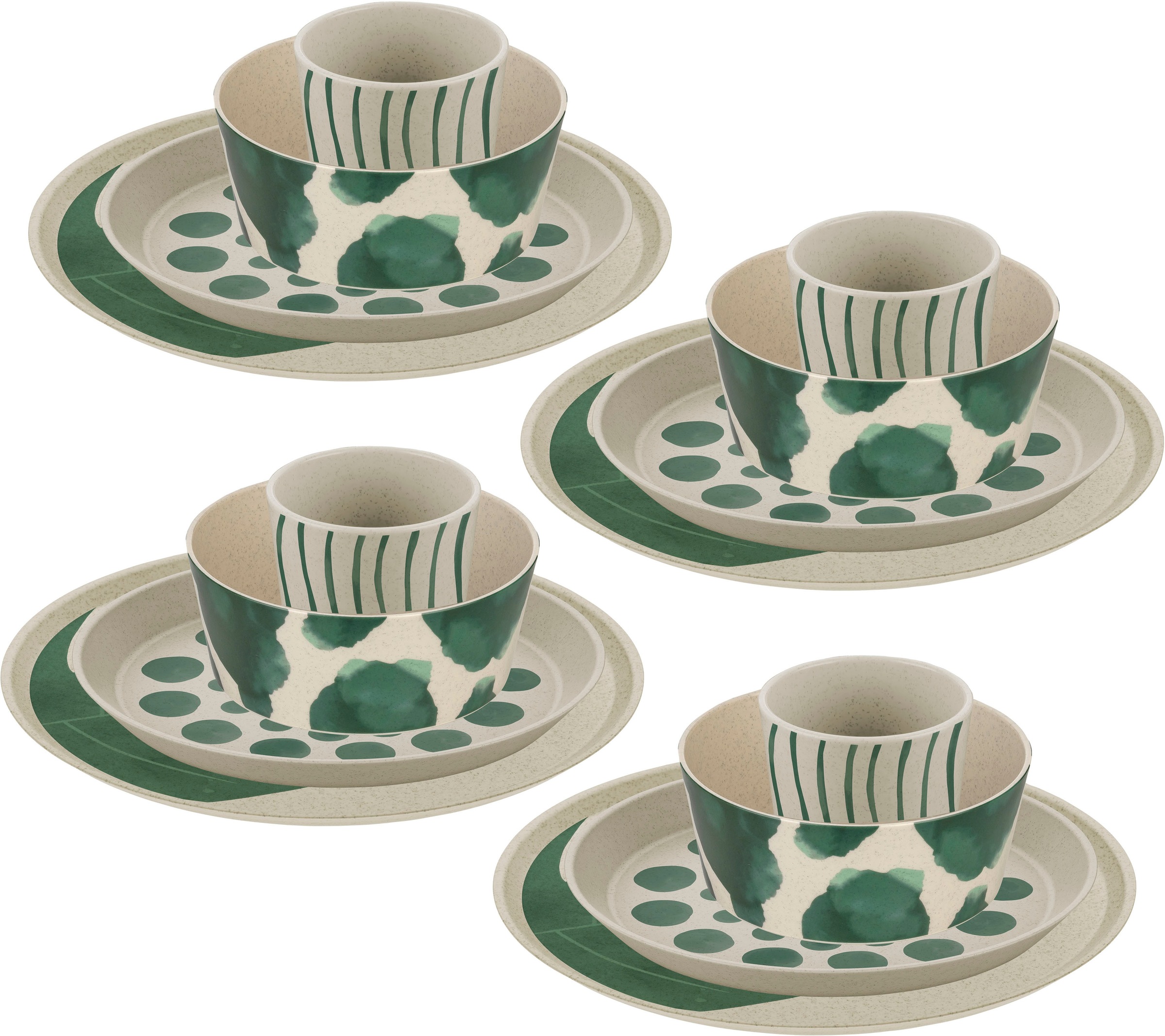 KOZIOL Kombiservice "Geschirr-Set, Service CONNECT SET MONSTERA" Made in Ge günstig online kaufen