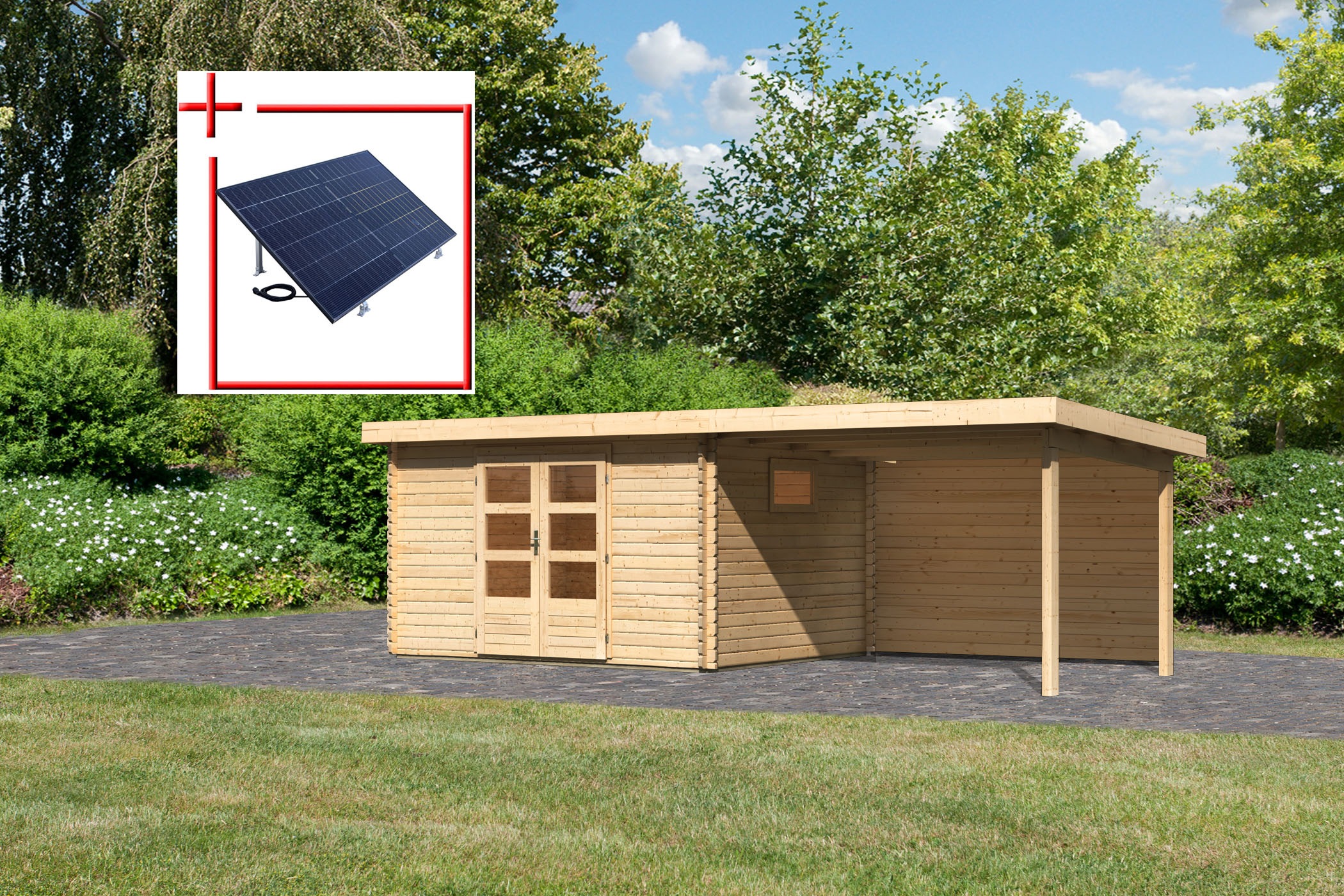 Karibu Gartenhaus "Trittau 4", aus hochwertiger nordischer Fichte günstig online kaufen