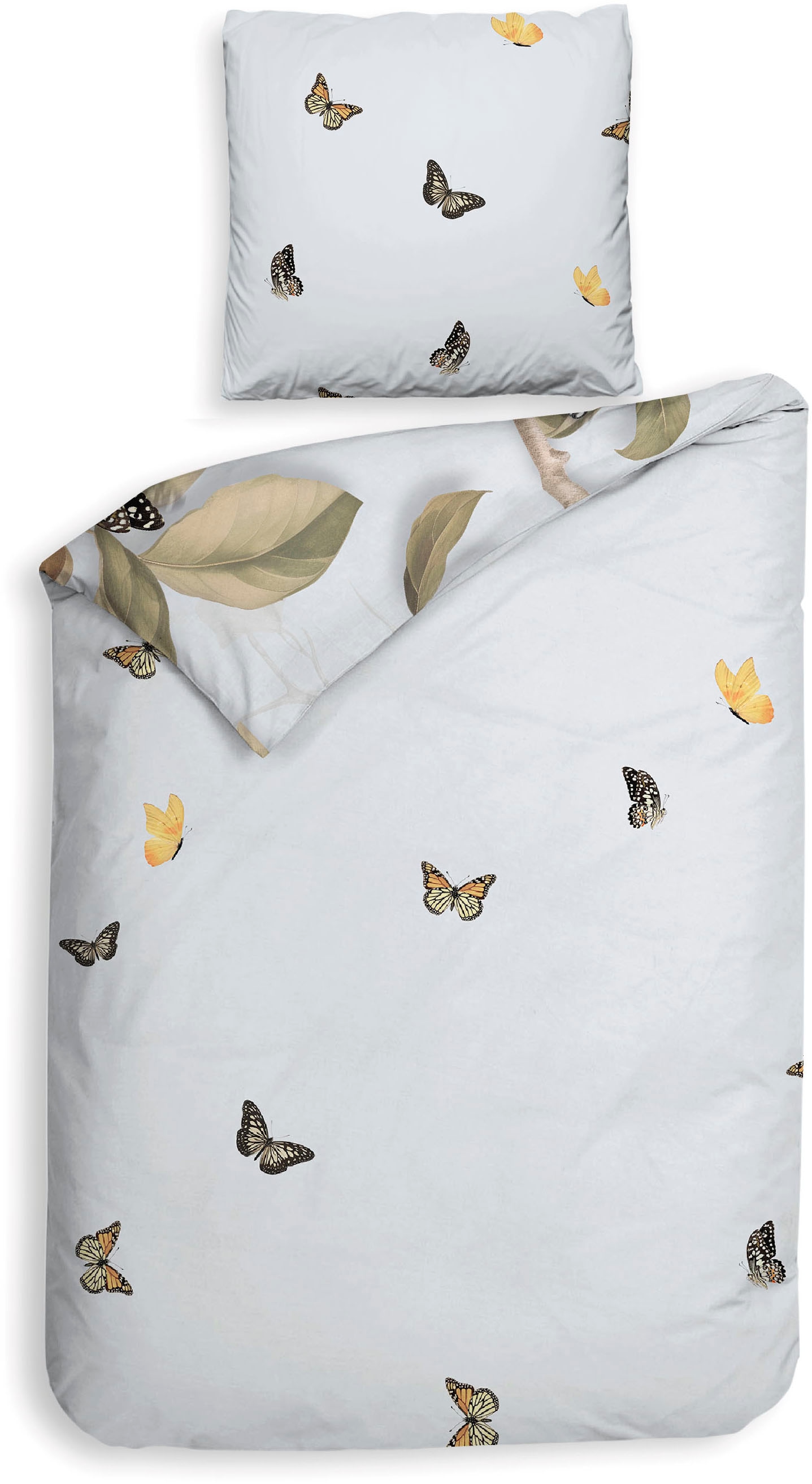 Heckett & Lane Bettwäsche »Heckettlane Bettwäsche Daina« 2 Bettwäsche aus 100% Baumwolle, hochwertige Mako-Satin, ab 135x200 cm.