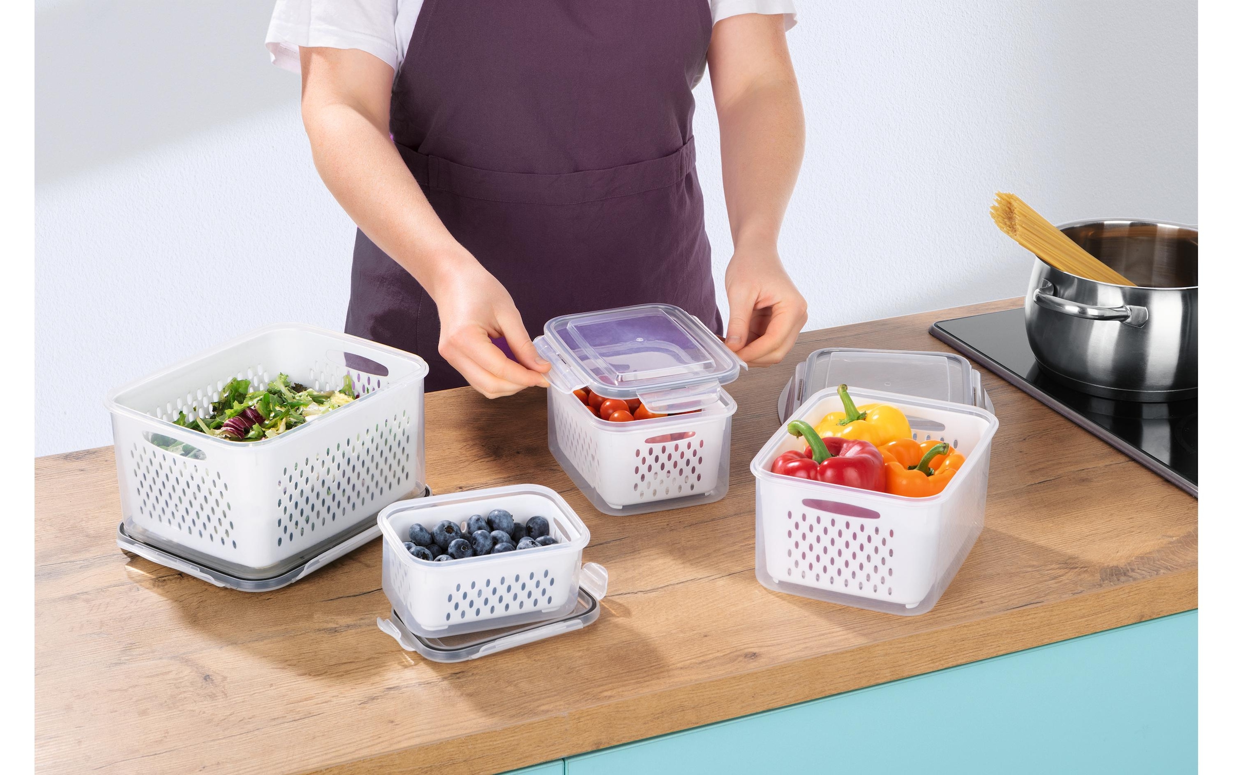 GOURMETmaxx Vorratsdose »12-teilig, 4 l, Weiss«