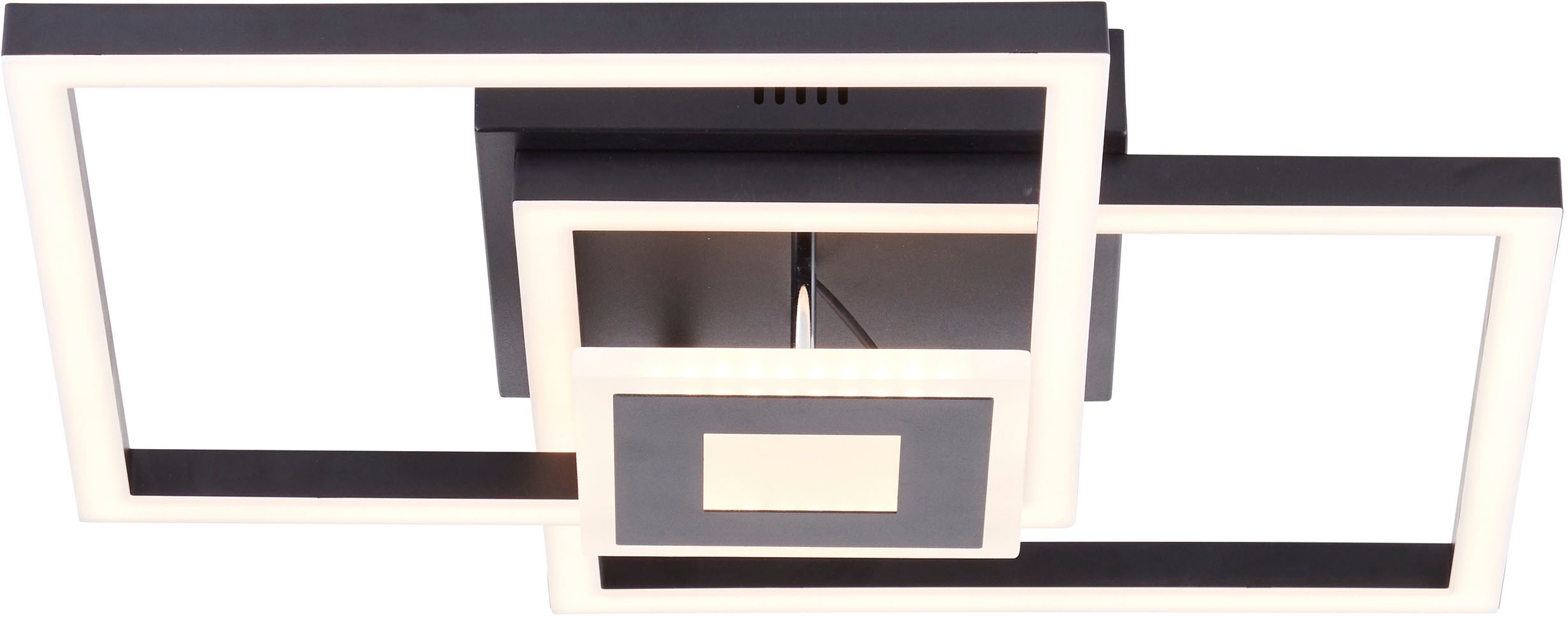 Brilliant LED Deckenleuchte »Avanza« LED-Modul Warmweiß LED-Profilleuchte, 40 x 40 cm, 2900 lm, 3000 K, schwenkbar, schwarz