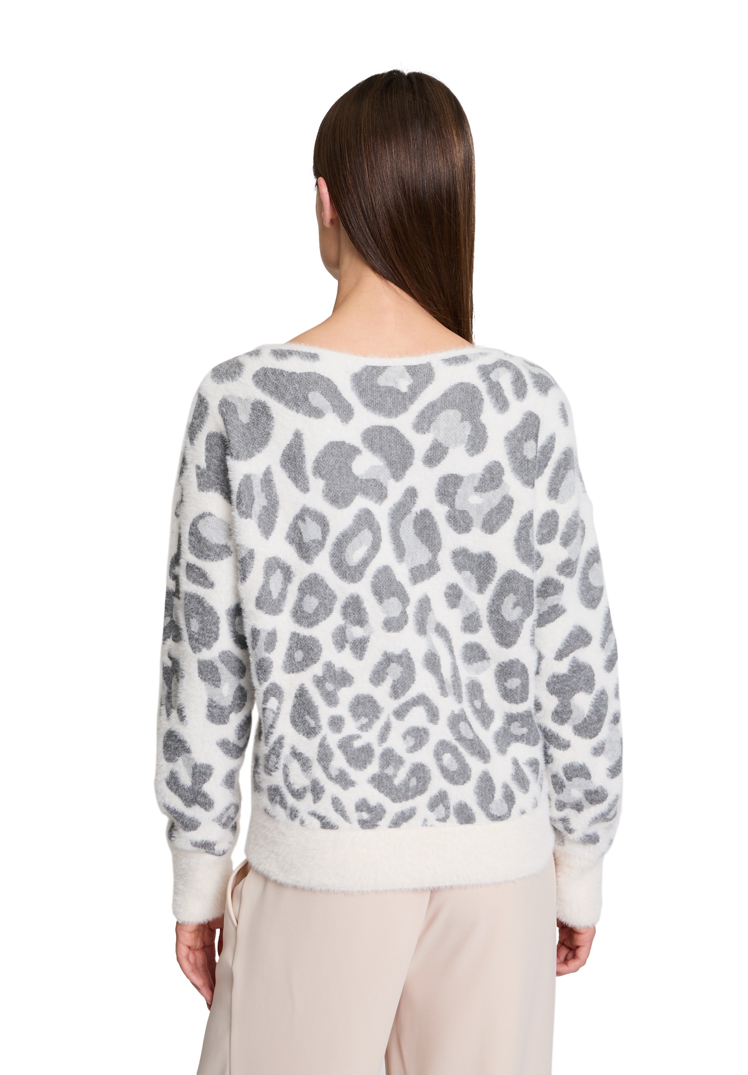 Betty&Co Strickpullover »Betty & Co Strickpullover mit U-Boot-Ausschnitt«, (1 tlg.), Jacquard