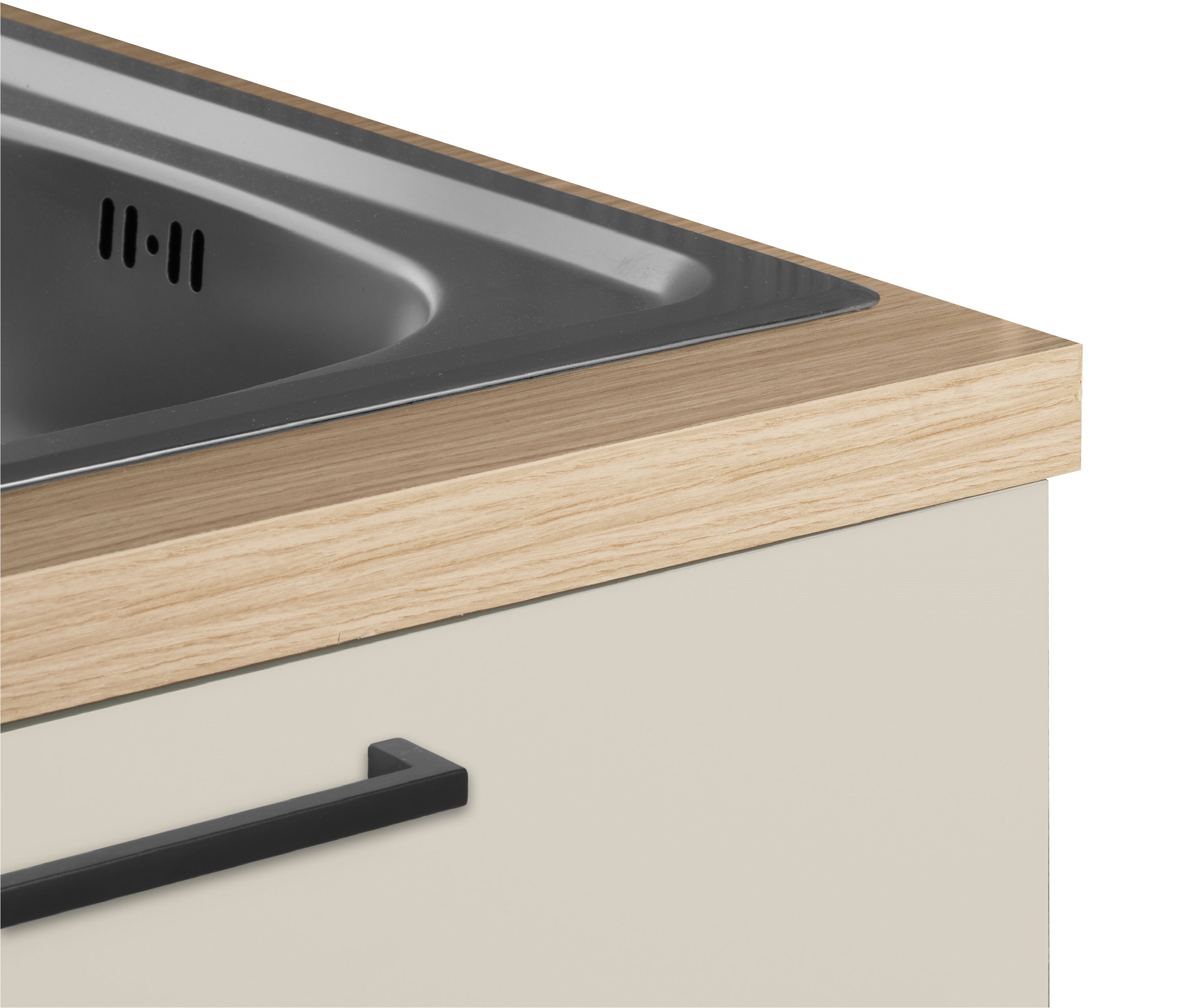 KOCHSTATION Spülenschrank »Luna, Unterschrank für Spüle, Küchenspülenschrank, Made in  Italy« B/T/H: 120×60×85 cm, inklusive Einbauspüle und Siphon