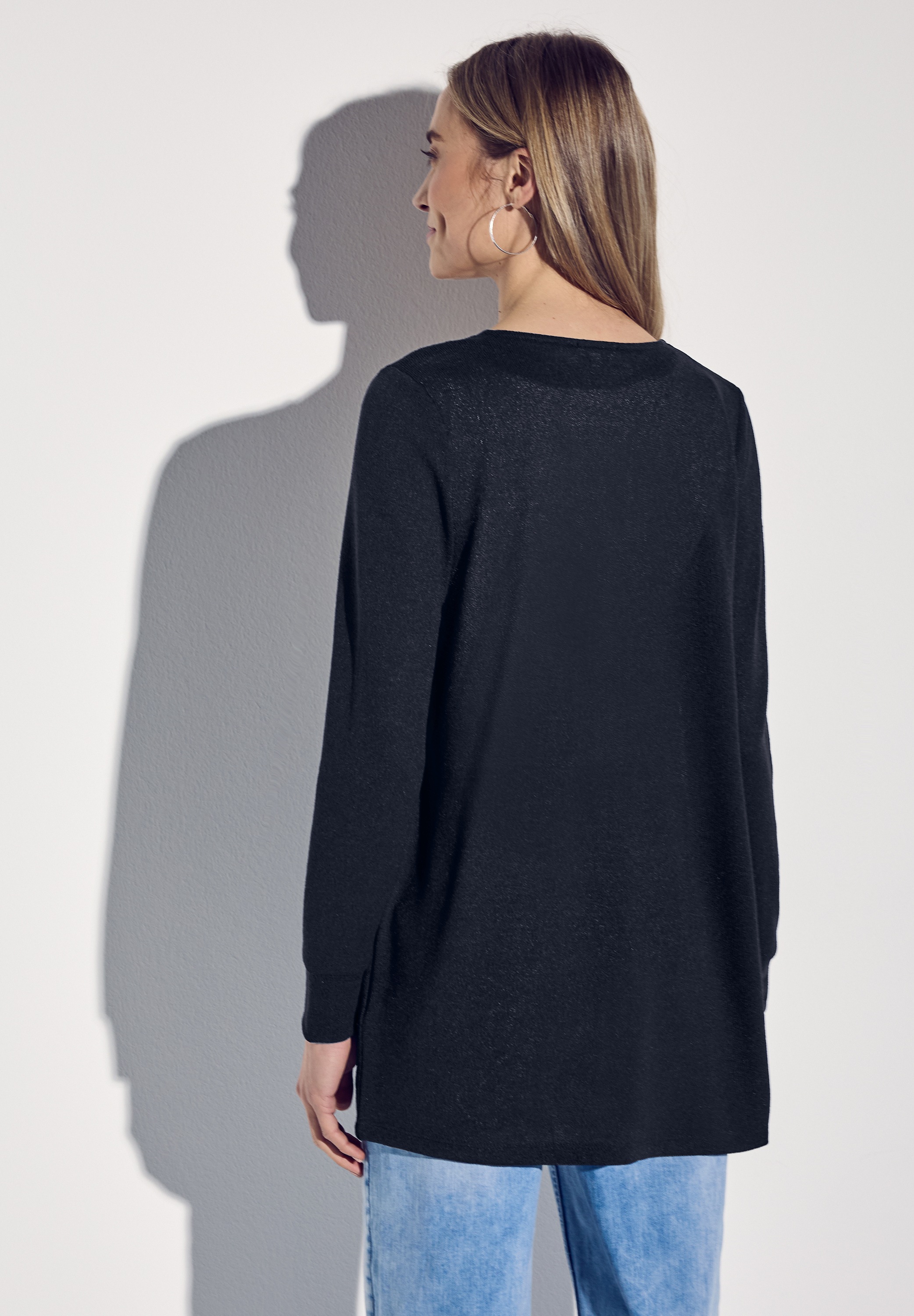 STREET ONE Cardigan, aus softem Materialmix