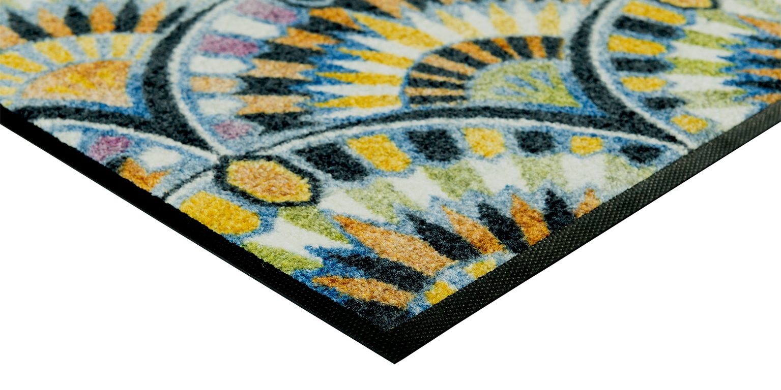 wash+dry by Kleen-Tex Fußmatte »und Läufer Feather Arc« rechteckig 7 mm Höhe