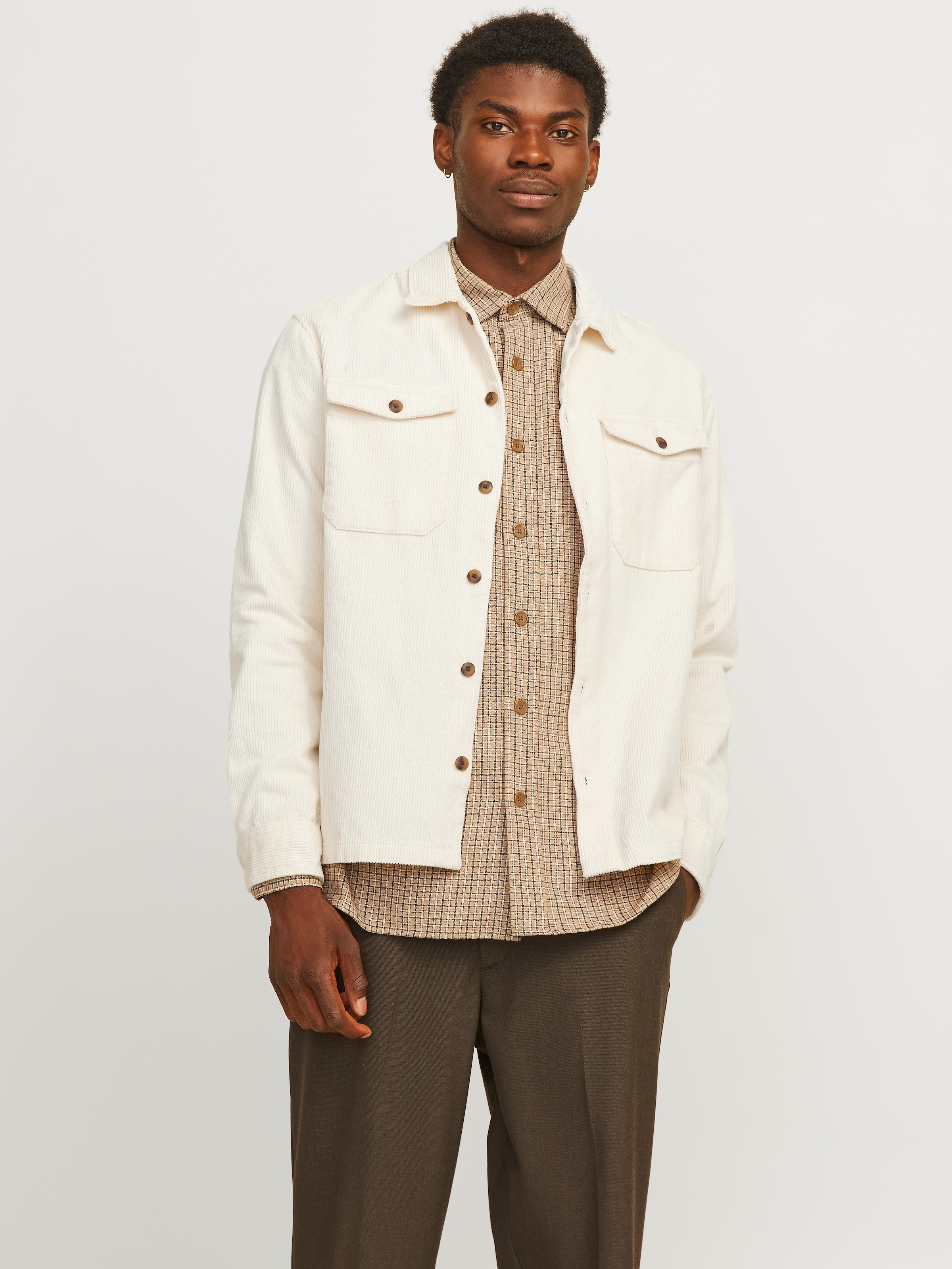 Jack & Jones Langarmhemd "JJEEDDIE CORDUROY OVERSHIRT LS SN" günstig online kaufen