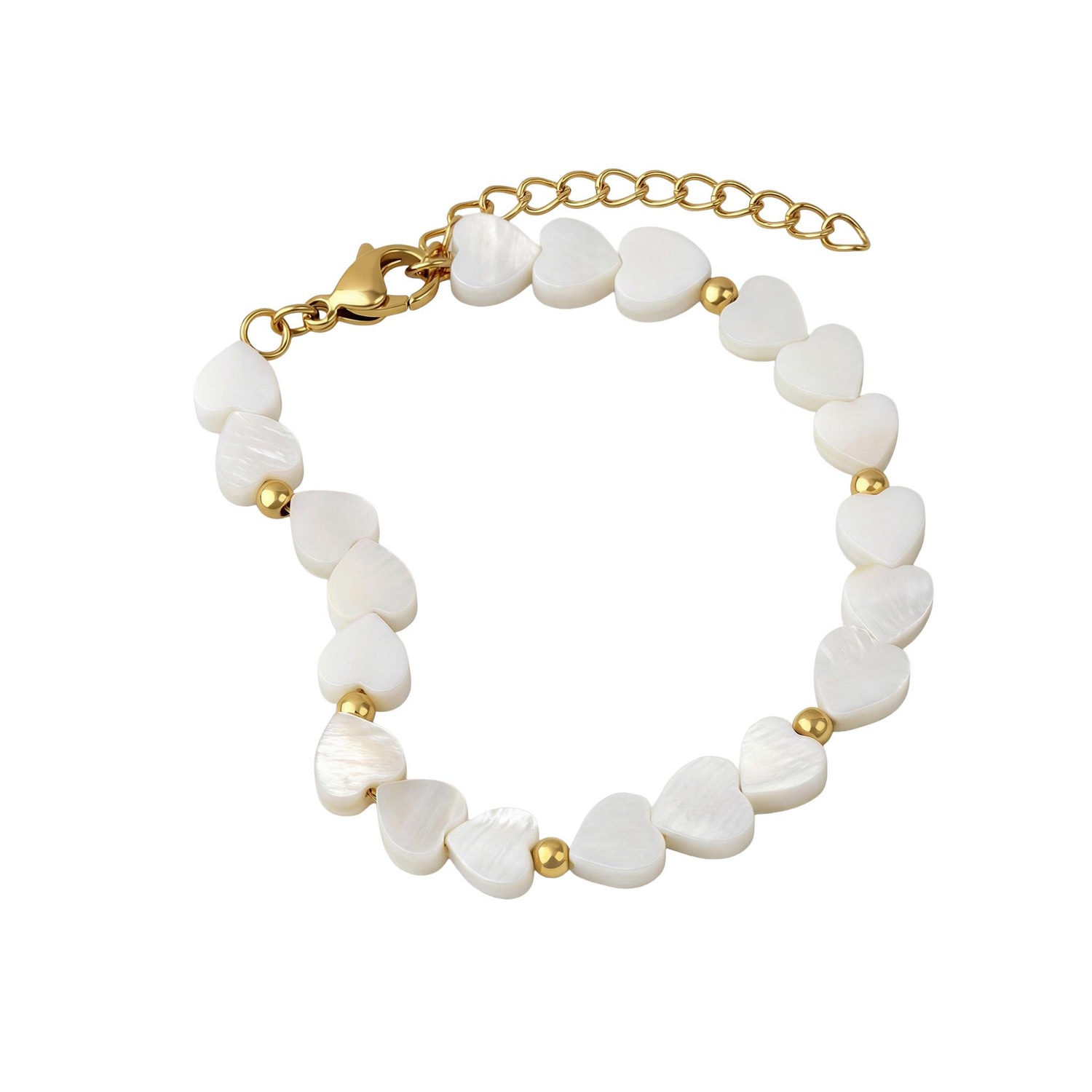 Amor Armband »Herzen« mit Perlmutt