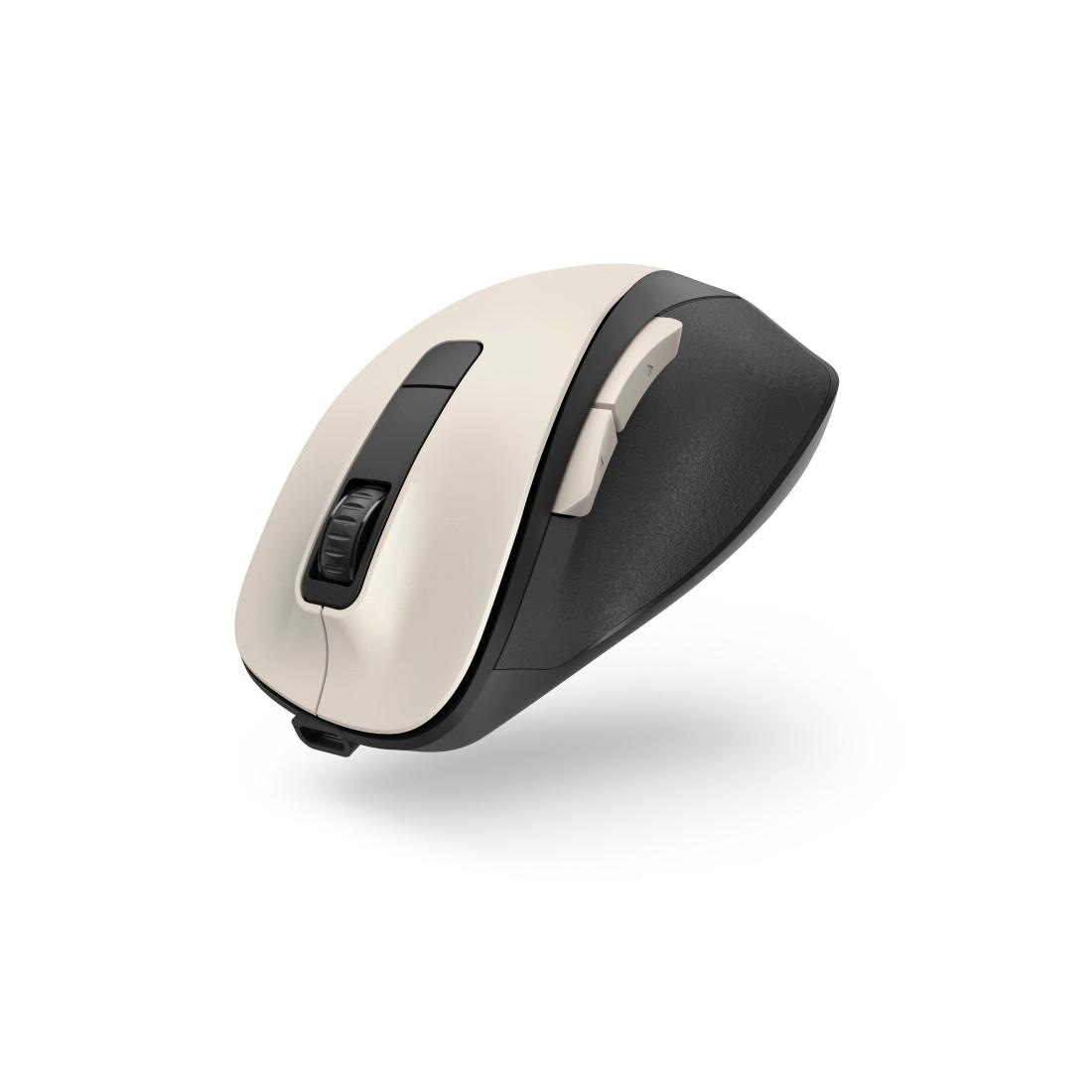 Hama ergonomische Maus »Optische 6 Tasten Funkmaus, ergonomisch, Rechtshänder, leise Tasten«, Funk