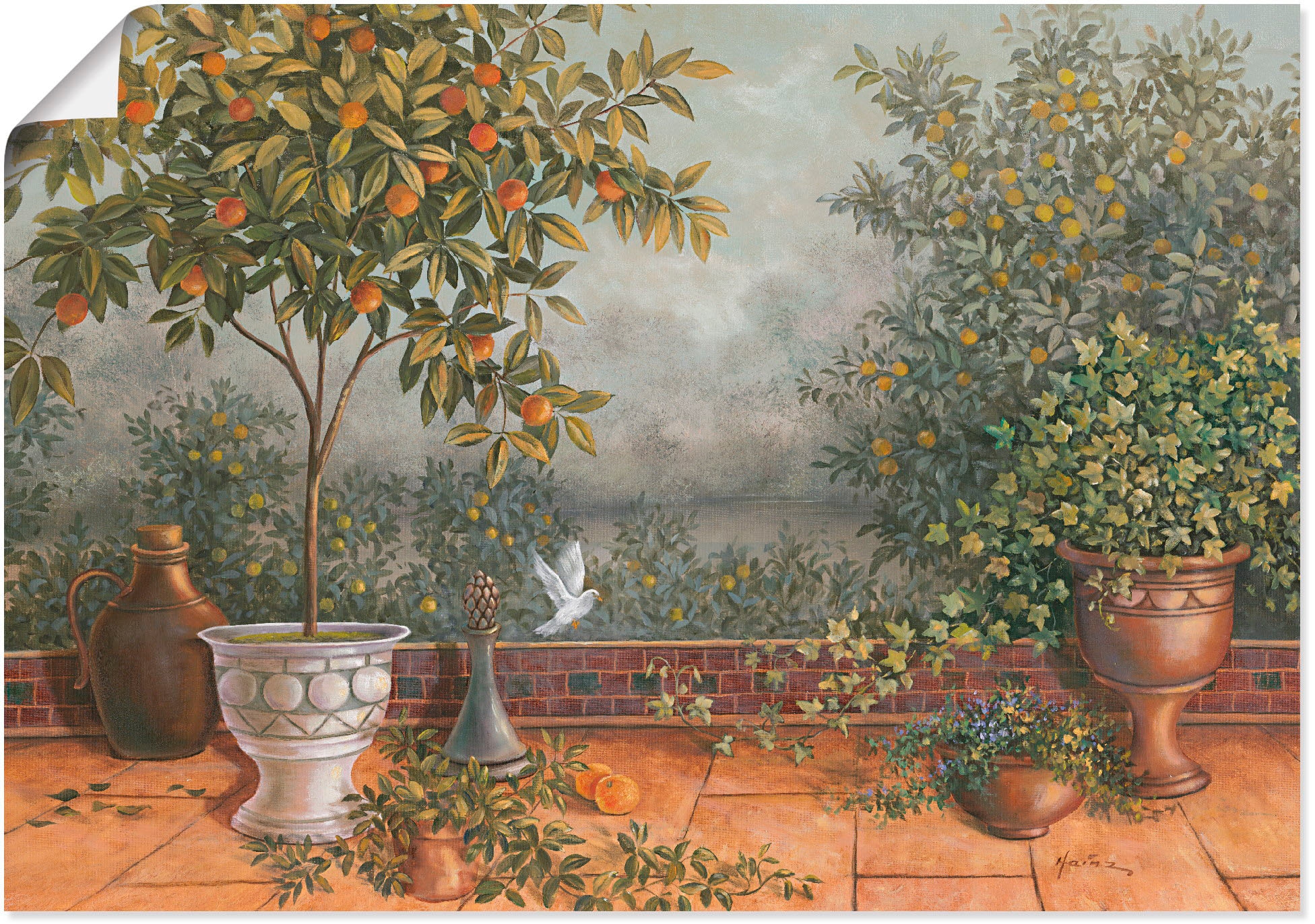 Artland Wandbild »Garten I«, Garten, (1 St.), als Leinwandbild, Poster in verschied. Größen