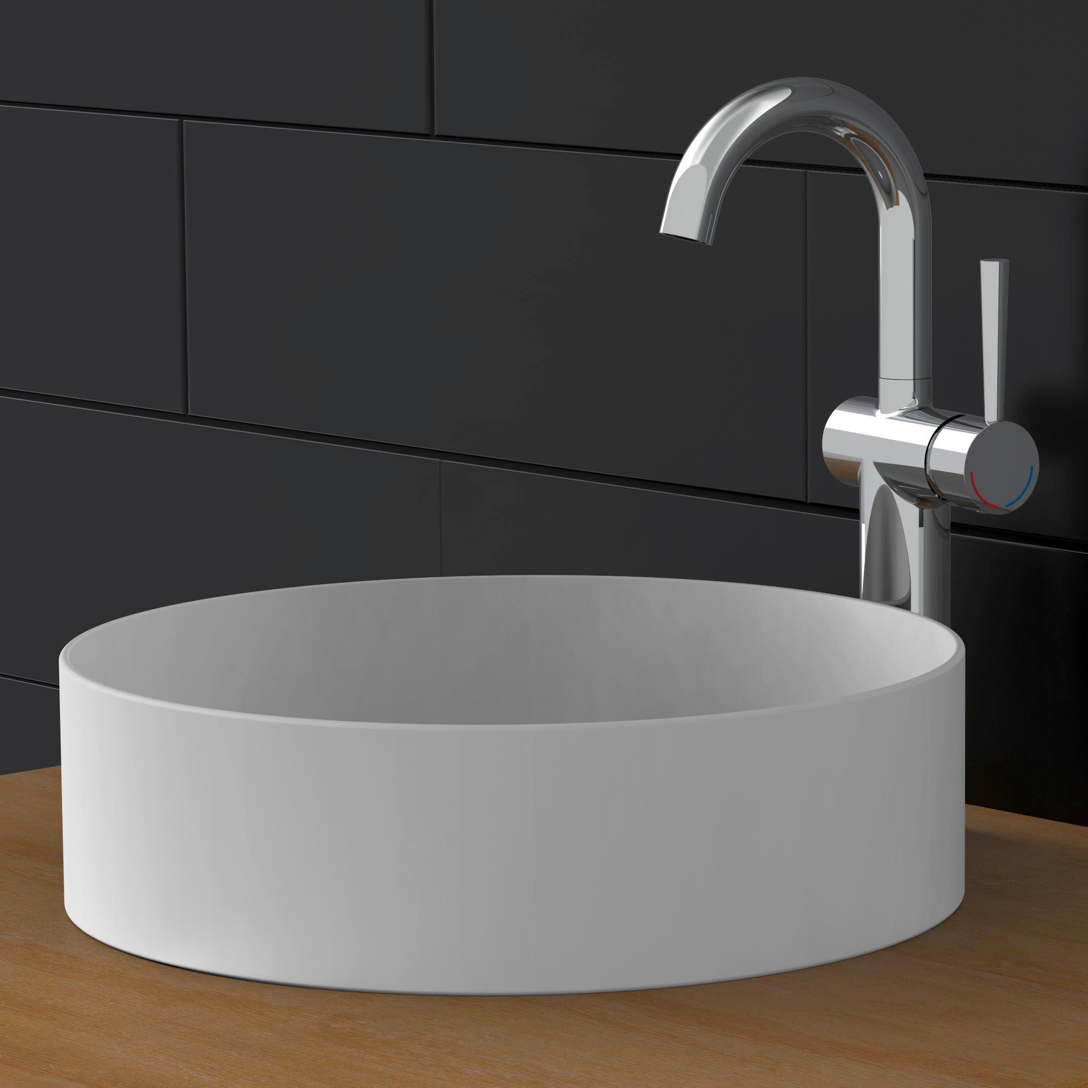 Schütte Waschtischarmatur »Cornwall«, Design Wasserhahn Bad für Aufsatz-Waschbecken, Mischbatterie, Chrom