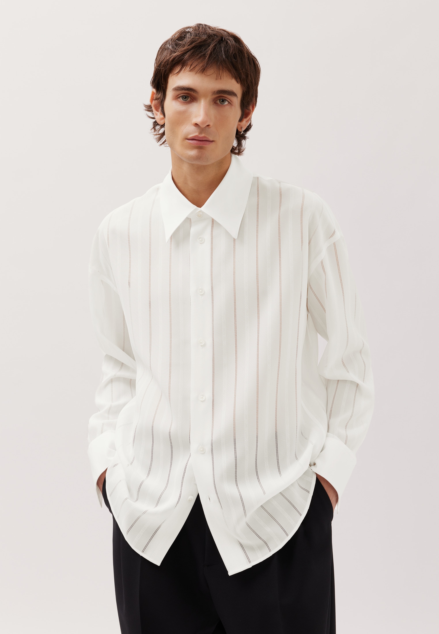 studio seidensticker Businesshemd Regular 1/1 Kentkragen Gestreift