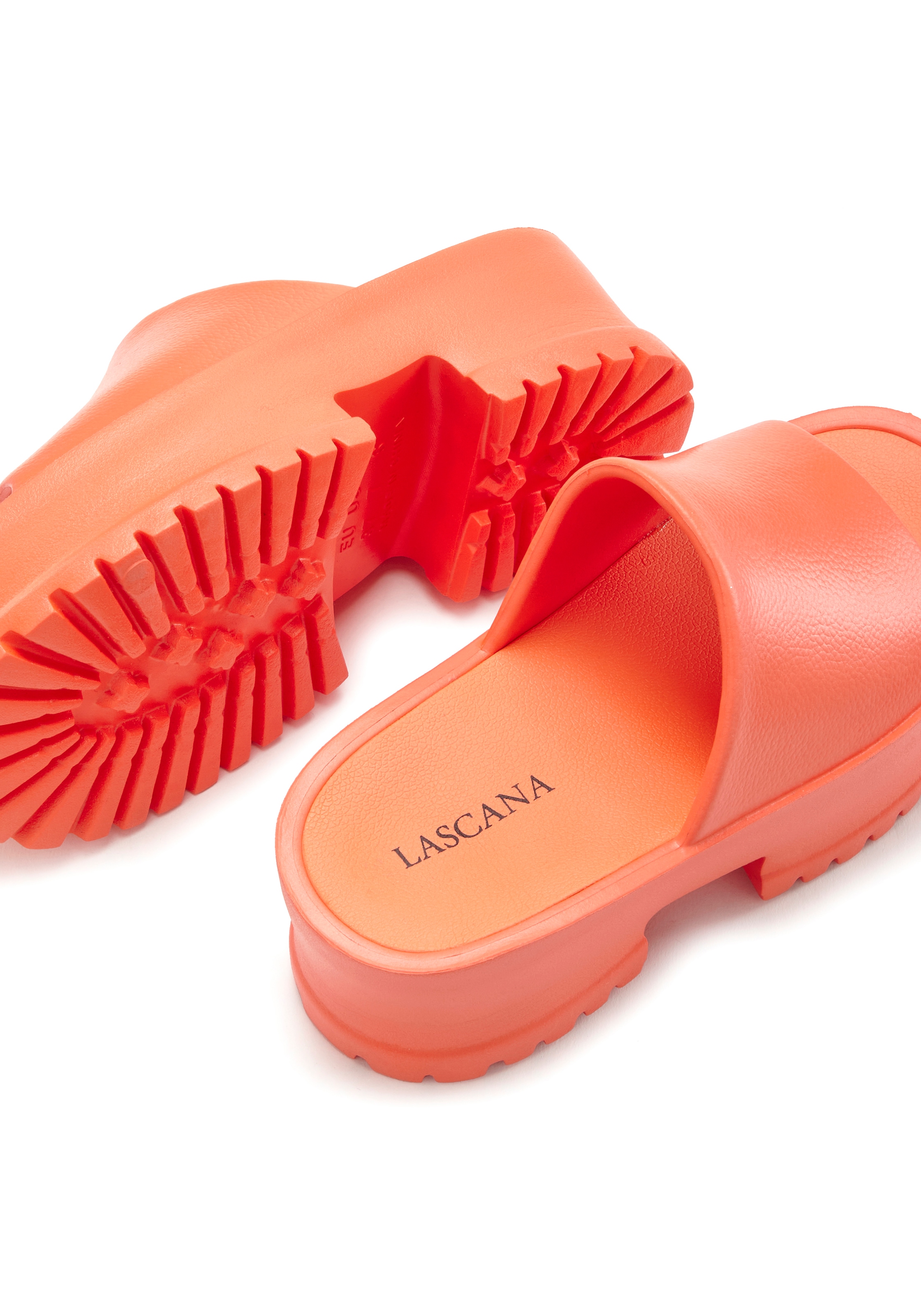 LASCANA Pantolette, Mule, Sandale, offener Schuh mit Plateausohle