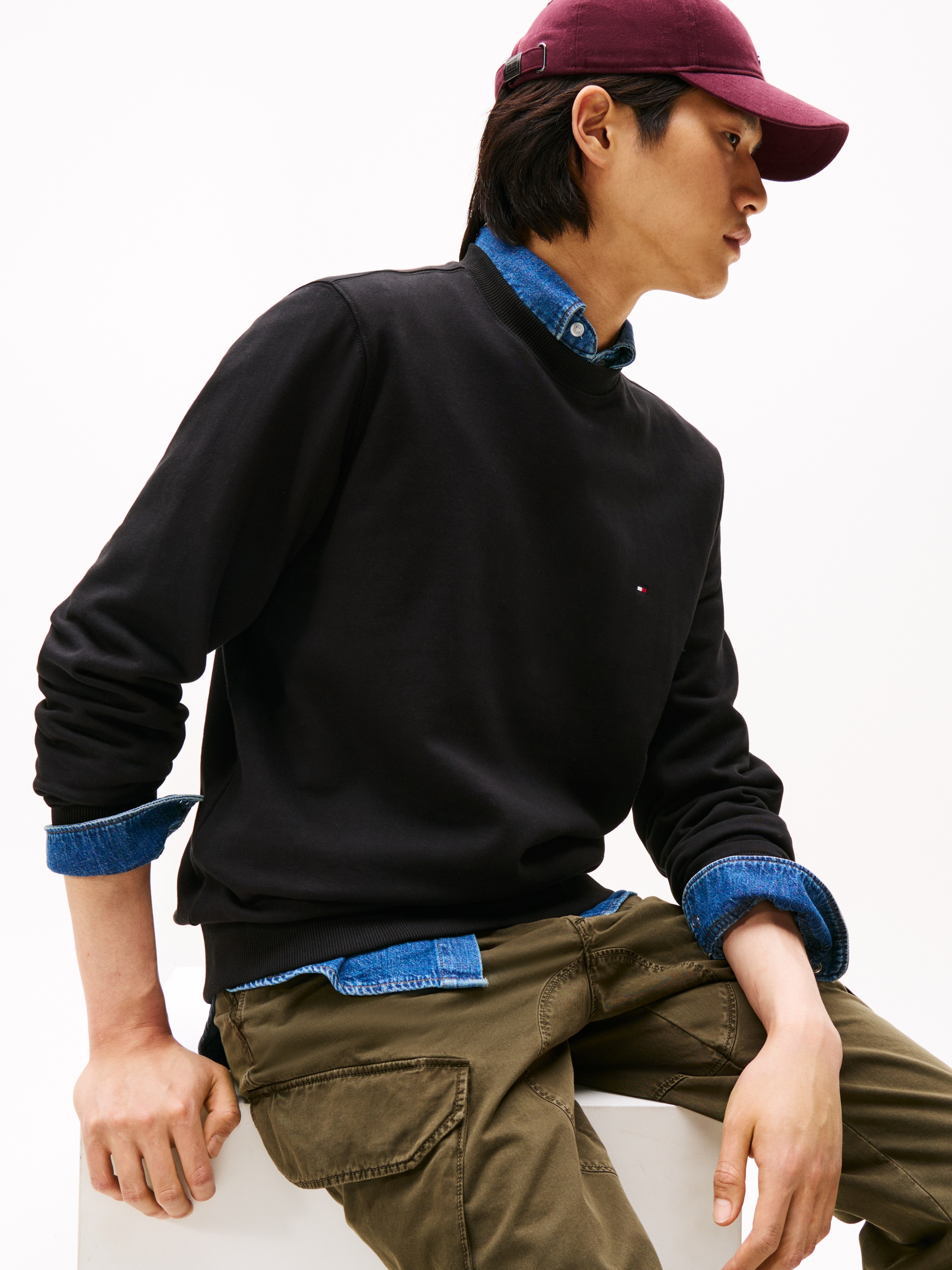 Tommy Hilfiger Sweatshirt "ESSENTIAL TERRY CREWNECK" günstig online kaufen