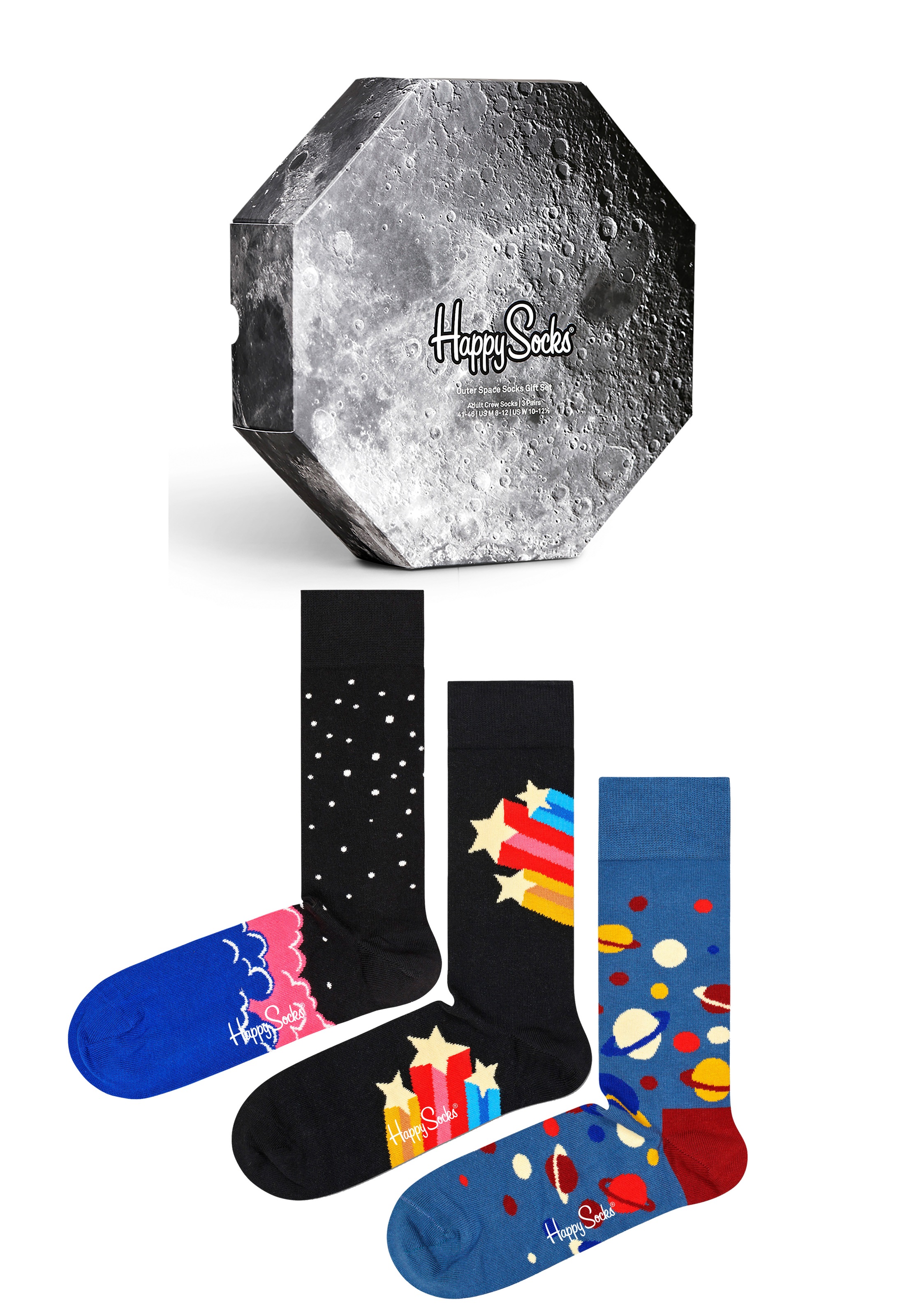 Socks BAUR (3 | kaufen Weltraummotiven Happy Paar), Socken, verschiedenen mit