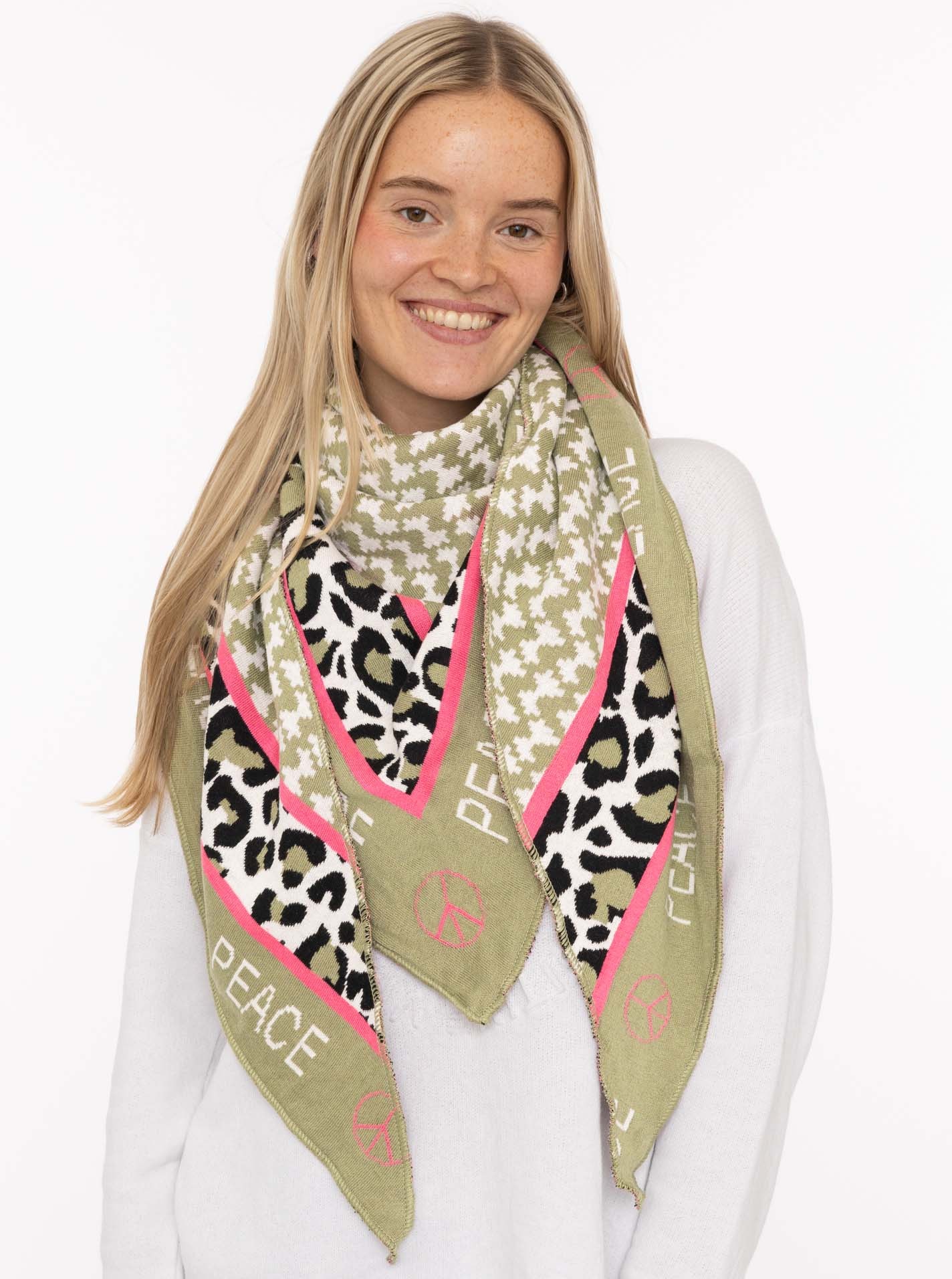 Zwillingsherz Dreieckstuch ""Peace"" günstig online kaufen