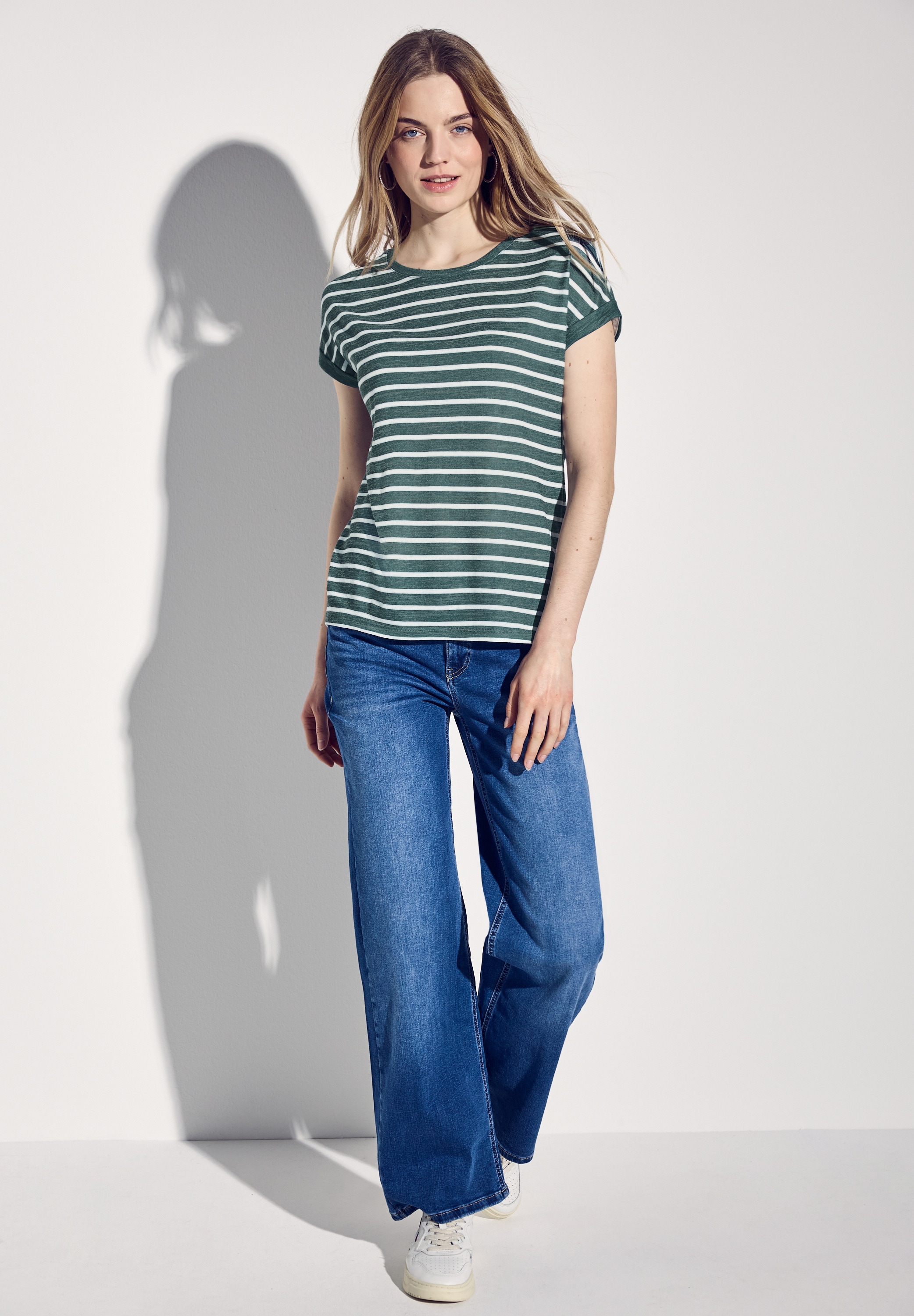 STREET ONE Shirttop, mit Streifenmuster