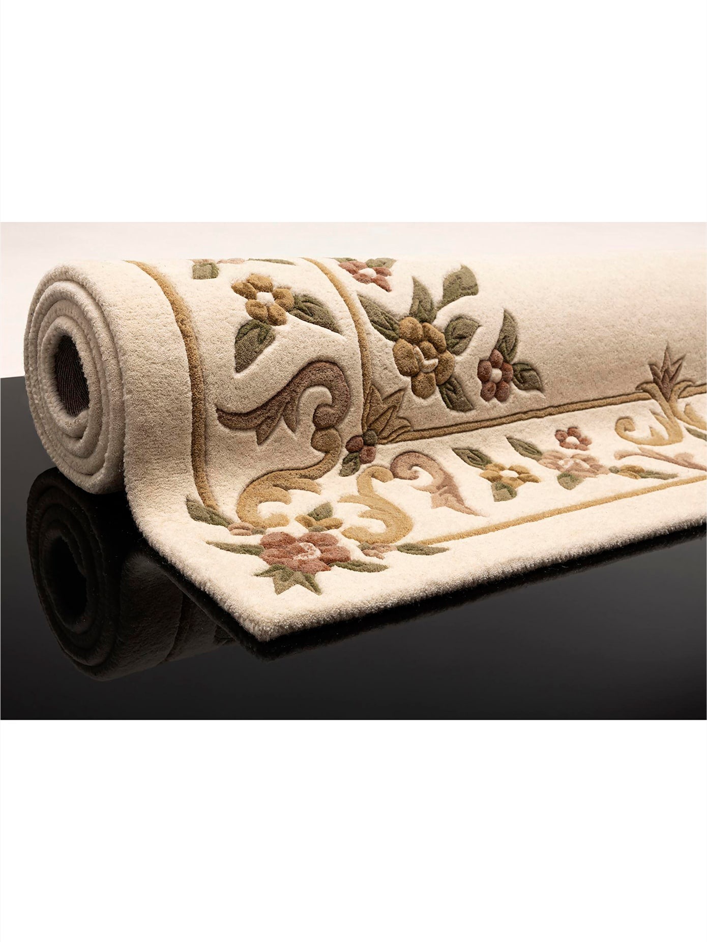 Teppich Gr. 5, beige, gemustert, B:170cm H:15mm L:240cm, Wolle, Teppiche, Teppich 2