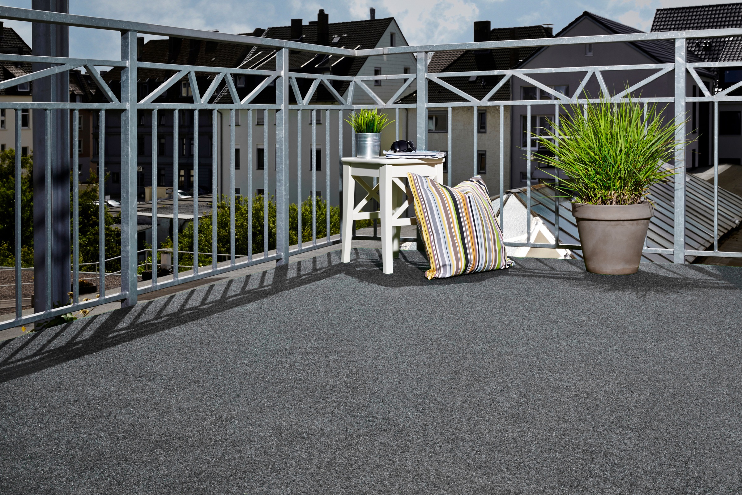 Andiamo Kunstrasen »Komfort Qualität«, rechteckig, aus Nadelfilz, mit Noppen, für Balkon & Terrasse