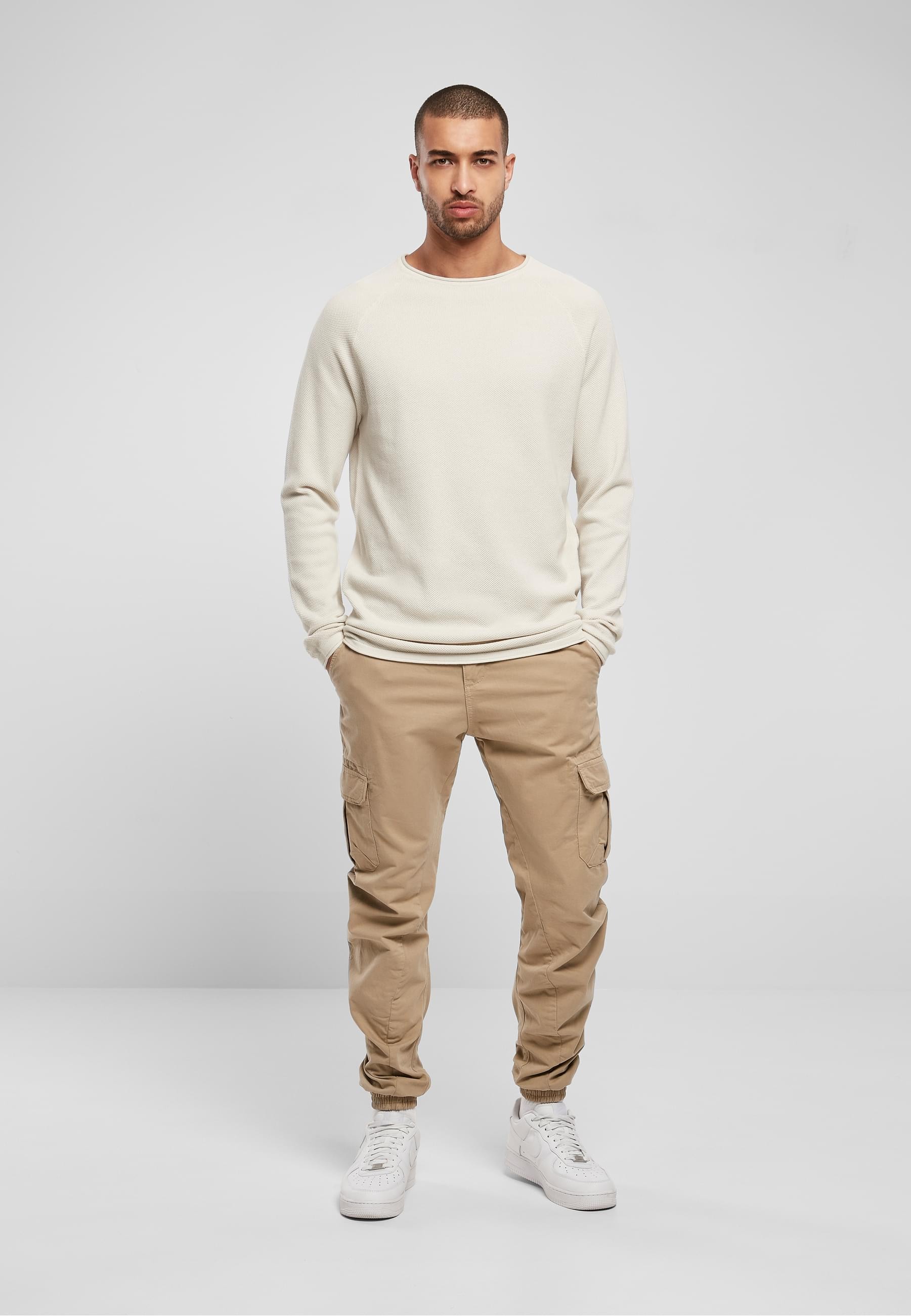 URBAN CLASSICS Longsleeve »Urban Classics Herren Knitted Raglan Longsleeve«, (1 tlg.)