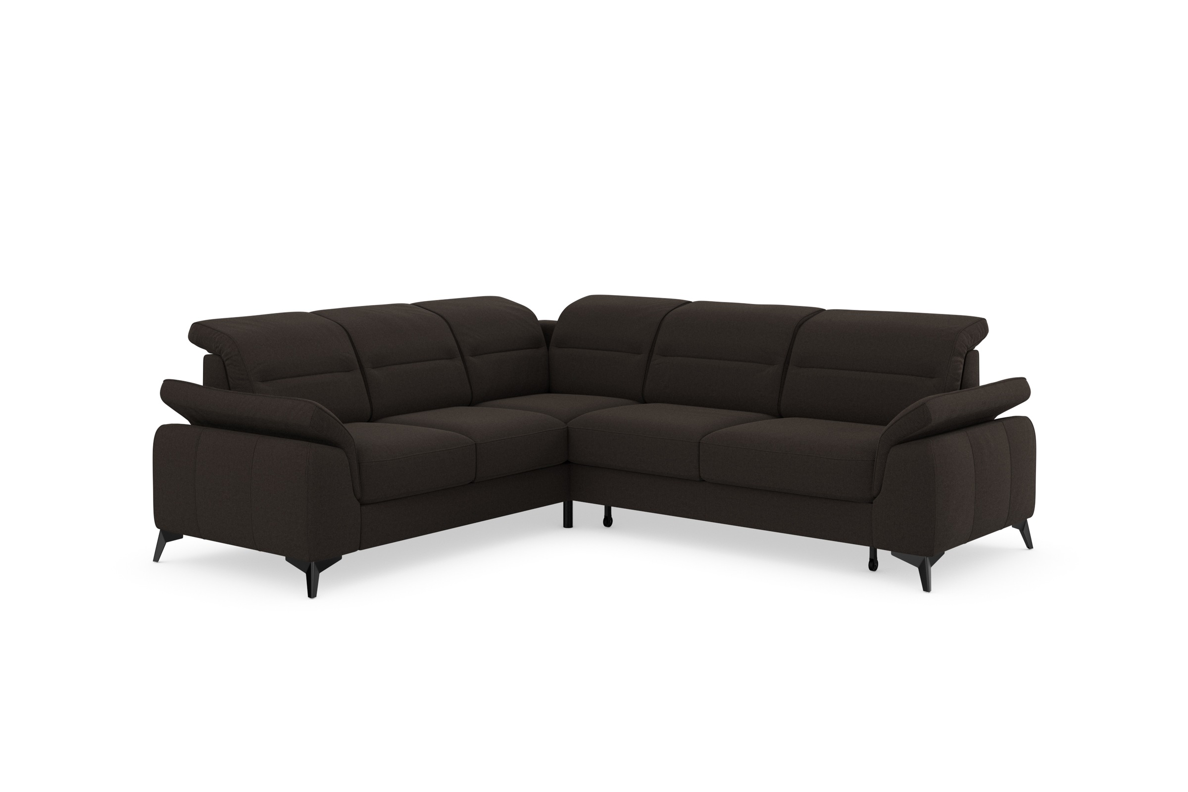 Thumbnail - sit&more Ecksofa "Sinatra L-Form", optinal mit Kopfteilverstellung und Armteilfunktion, Metallfüße