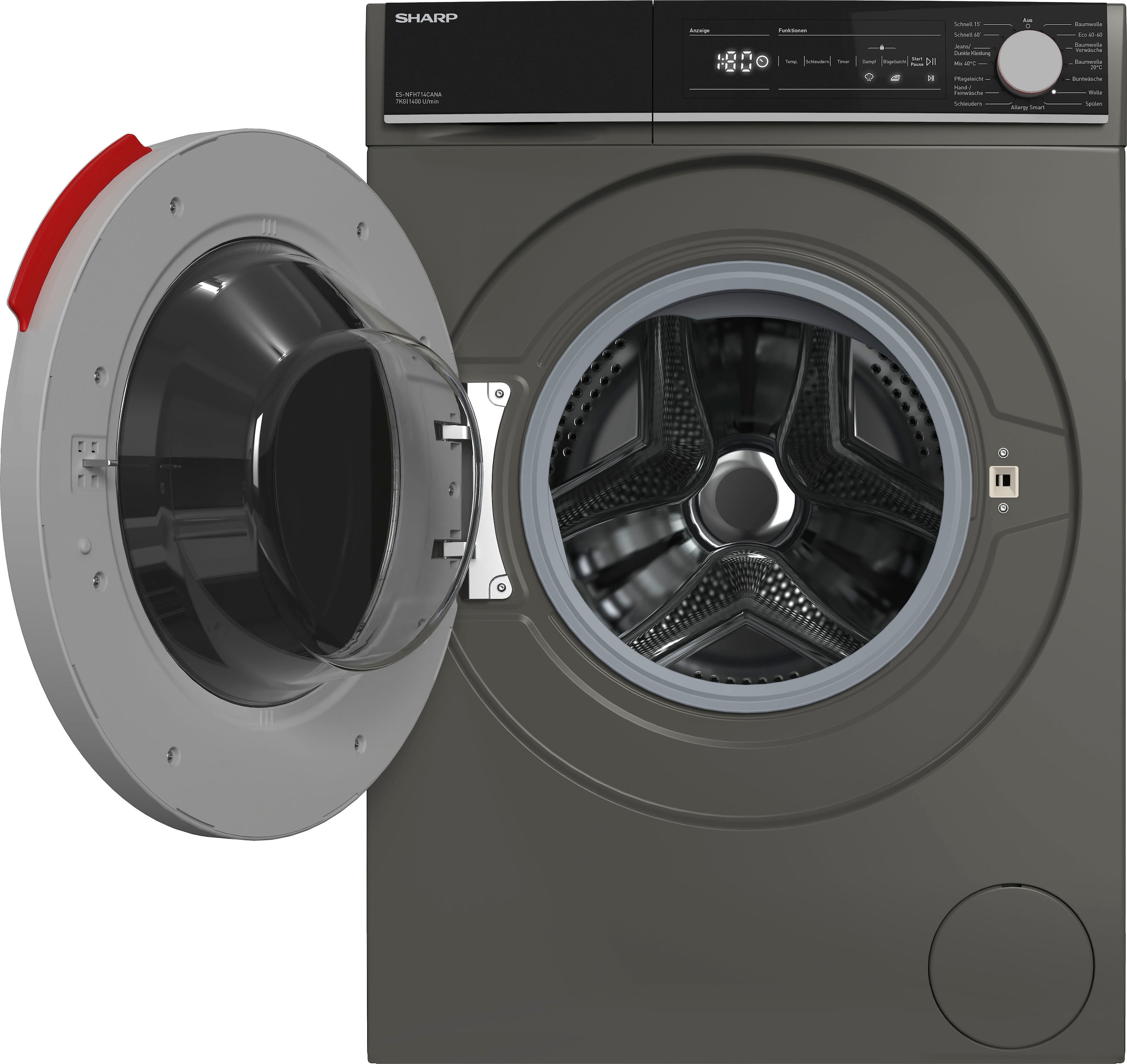 Sharp Waschmaschine »ES-NFH714CANA-DE«, 7 kg, 1400 U/min