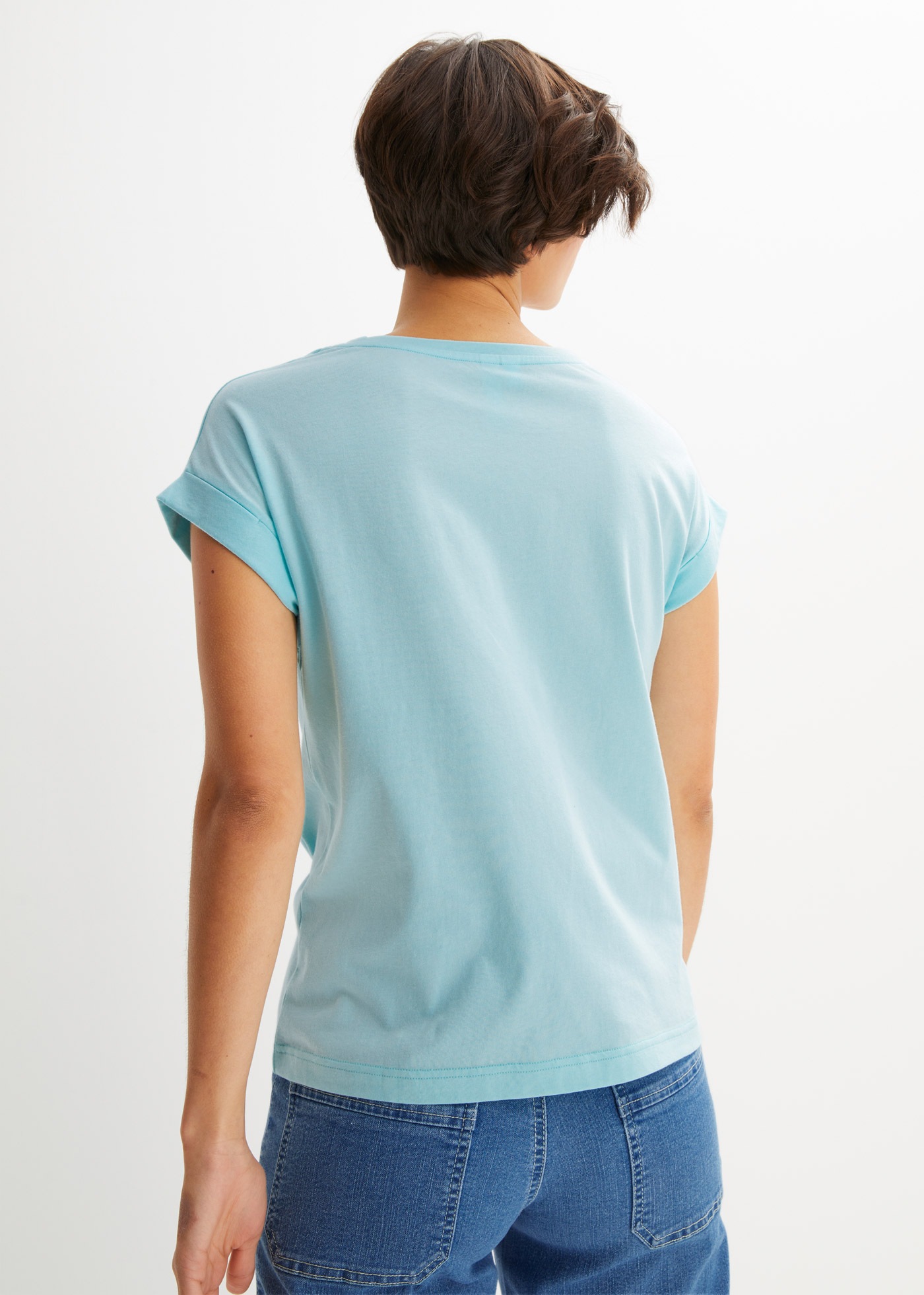 bonprix T-Shirt "Shirt mit Pusteblumen" bequeme Passform, Kurzarm-Design, a günstig online kaufen