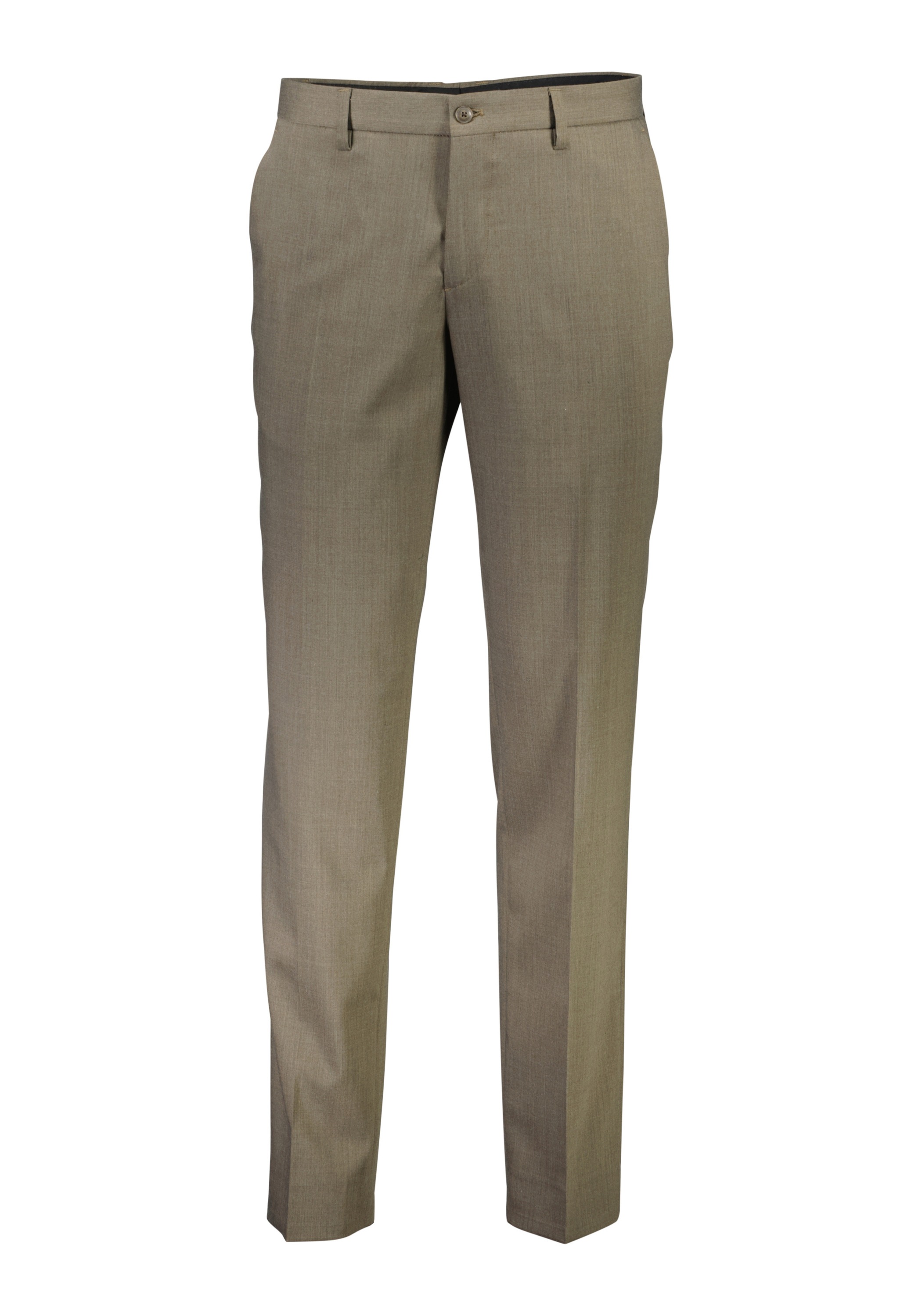 Anzughose LINDBERGH "Anzughose Modern Fit", Herren, Gr. 58, beige (dk sand mel), Obermaterial: 54% Polyester, 44% Wolle, 2% Elasthan; Futter: 95% Polyester, 5% Elasthan, meliert, normal, Hosen Anzughose