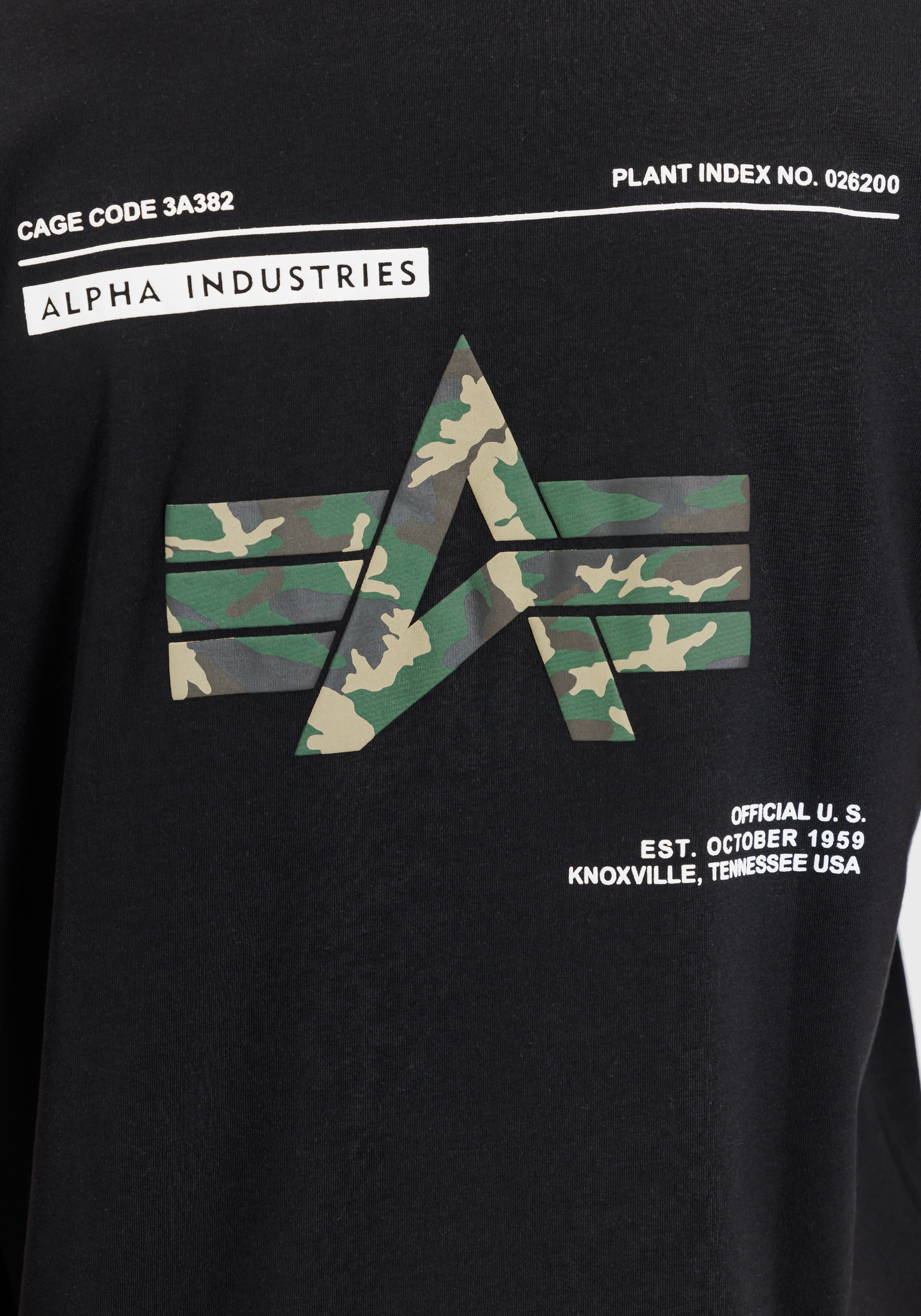 Alpha Industries T-Shirt »Camo Label Backprint T-Shirt«
