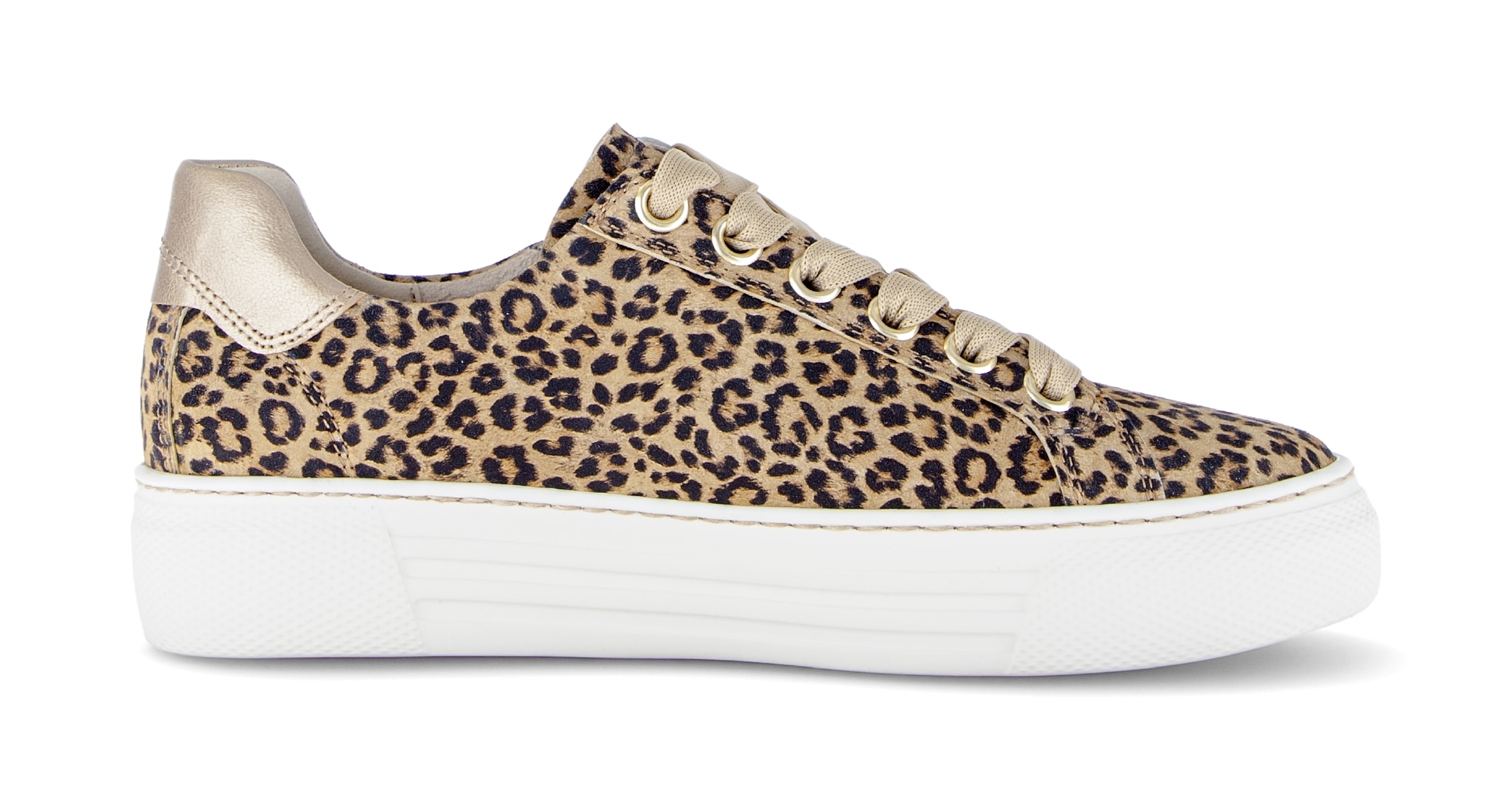 Gabor Plateausneaker  , Freizeitschuh, Halbschuh, Schnürer mit Außenreißverschluss, G-Weite