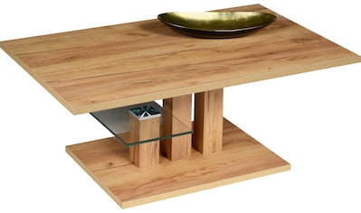 PRO Line Couchtisch »Bergamo«, aus Holz, mit Bodenplatte, Ablageboden aus Glas,... kaufen